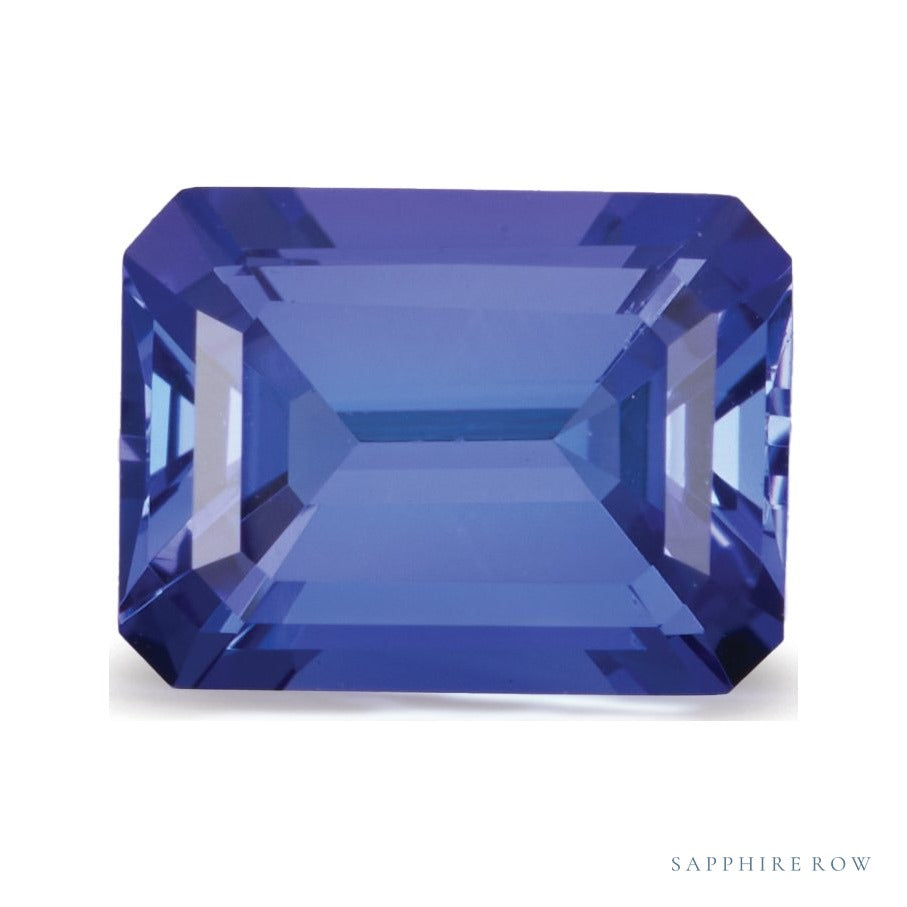 1.99 ct natural blue tanzanite from Tanzania, emerald cut | Sapphire Row · cut6