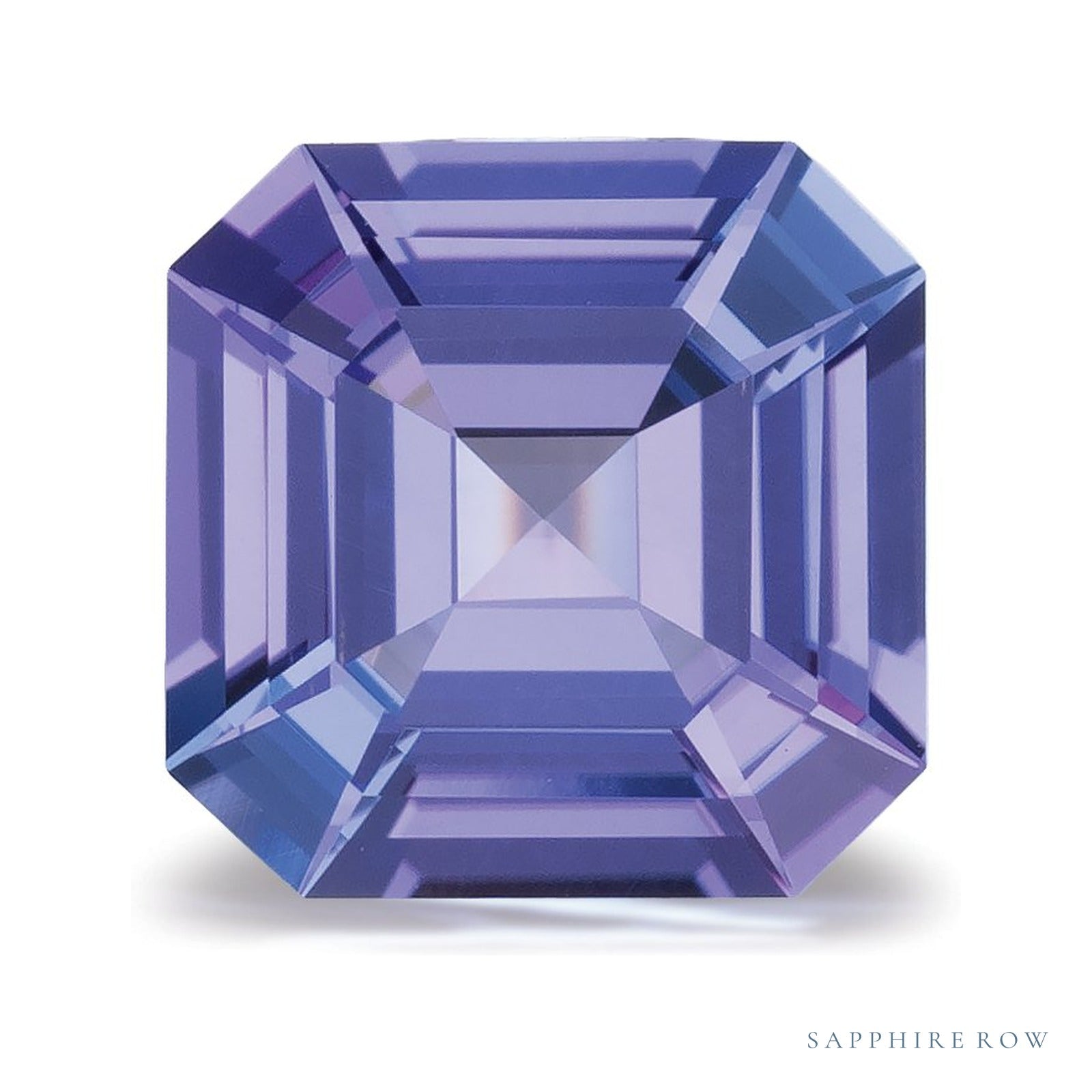 1.97 ct natural blue tanzanite from Tanzania, asscher cut | Sapphire Row · cut4