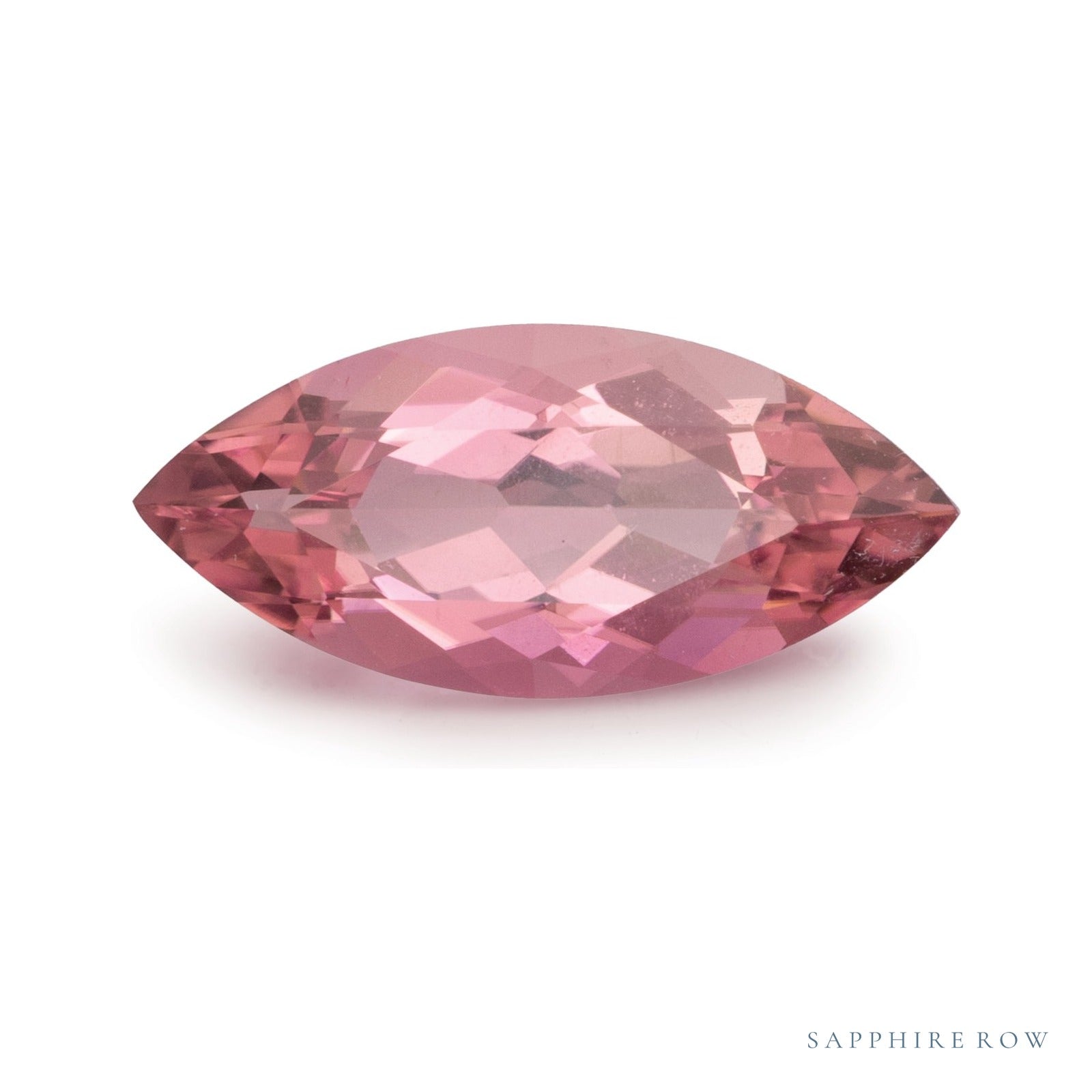 1.96 ct natural pink tourmaline from Mozambique, marquise cut | Sapphire Row · cut4