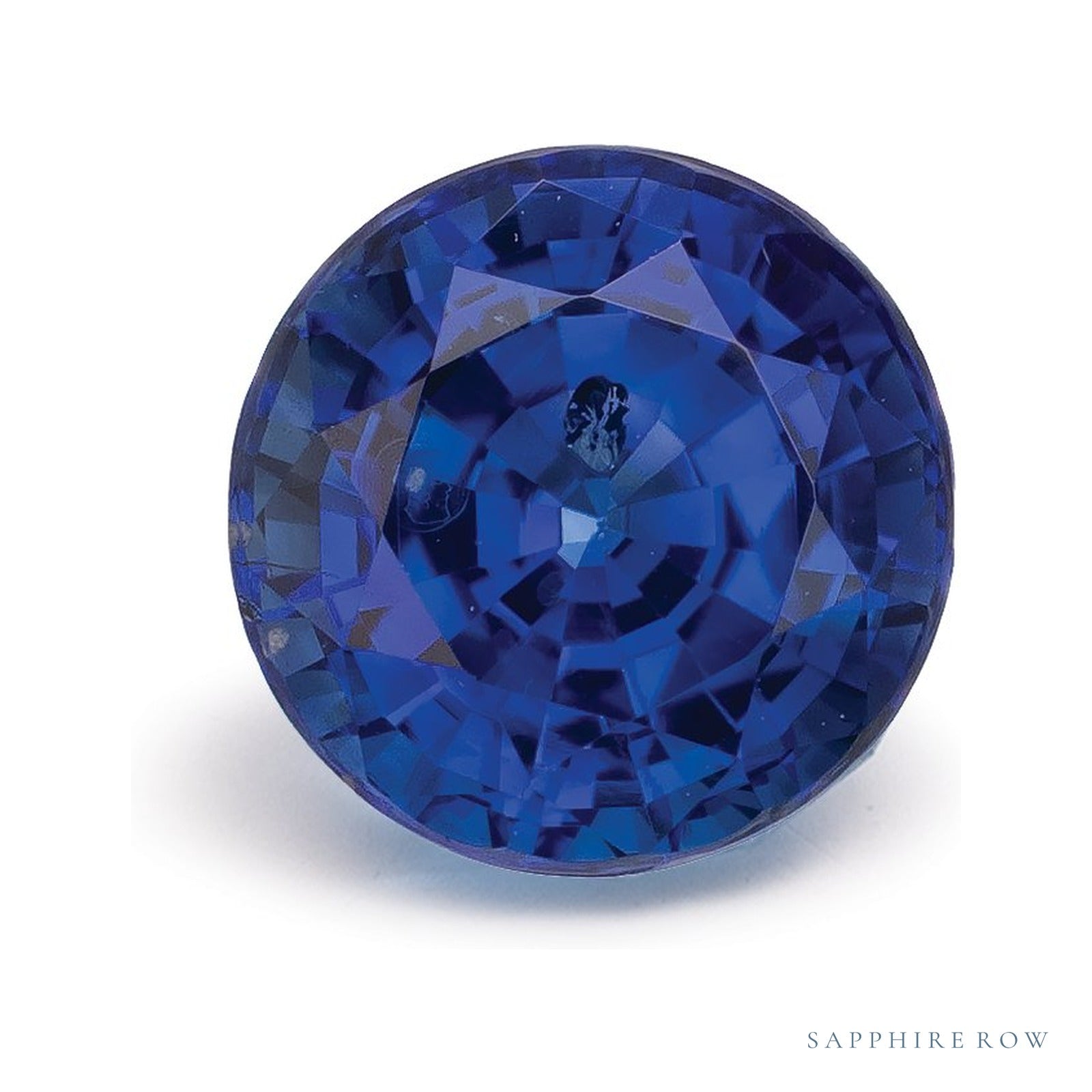 1.93 ct natural blue sapphire from Sri Lanka, round cut | Sapphire Row · cut4