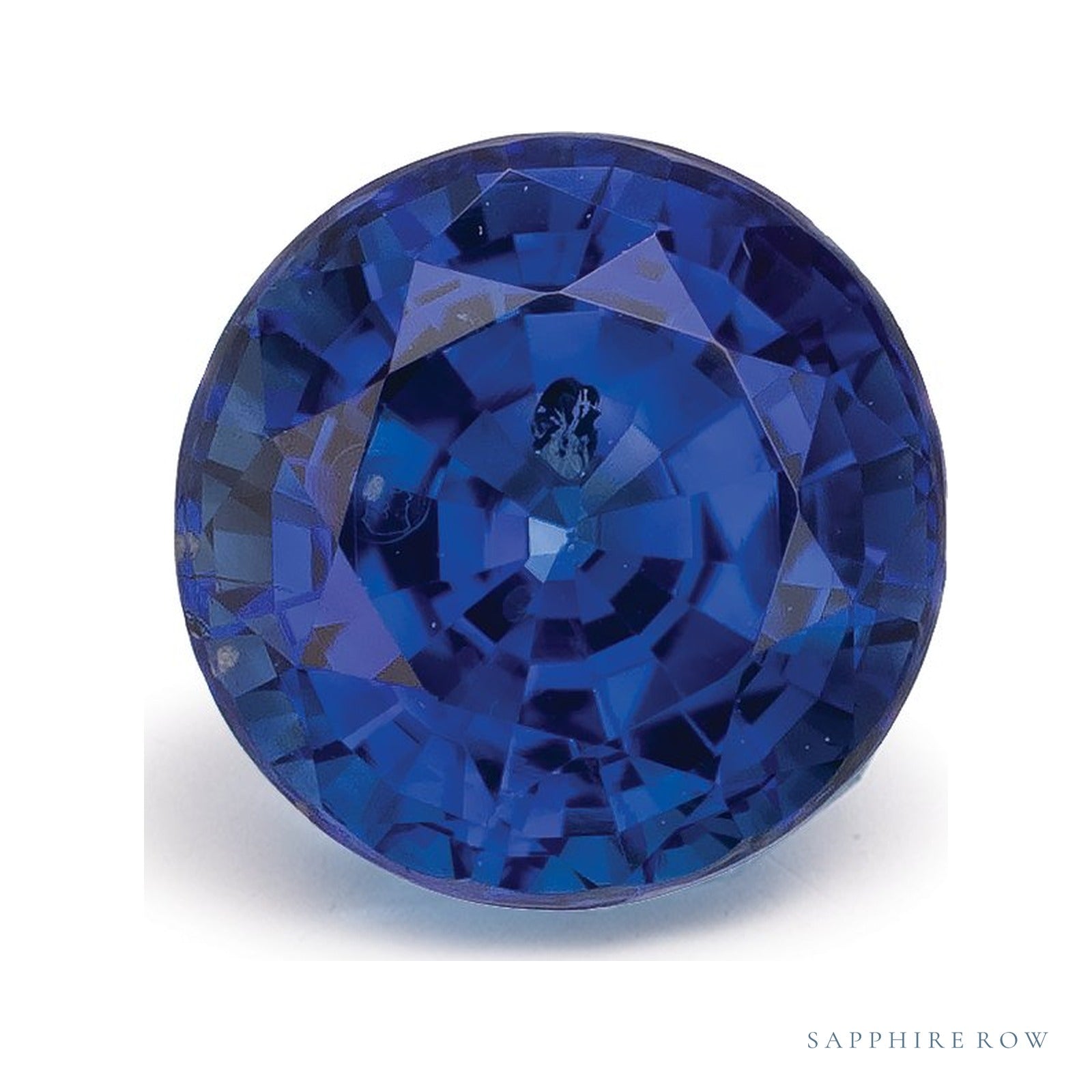 1.93 ct natural blue sapphire from Sri Lanka, round cut | Sapphire Row · cut4