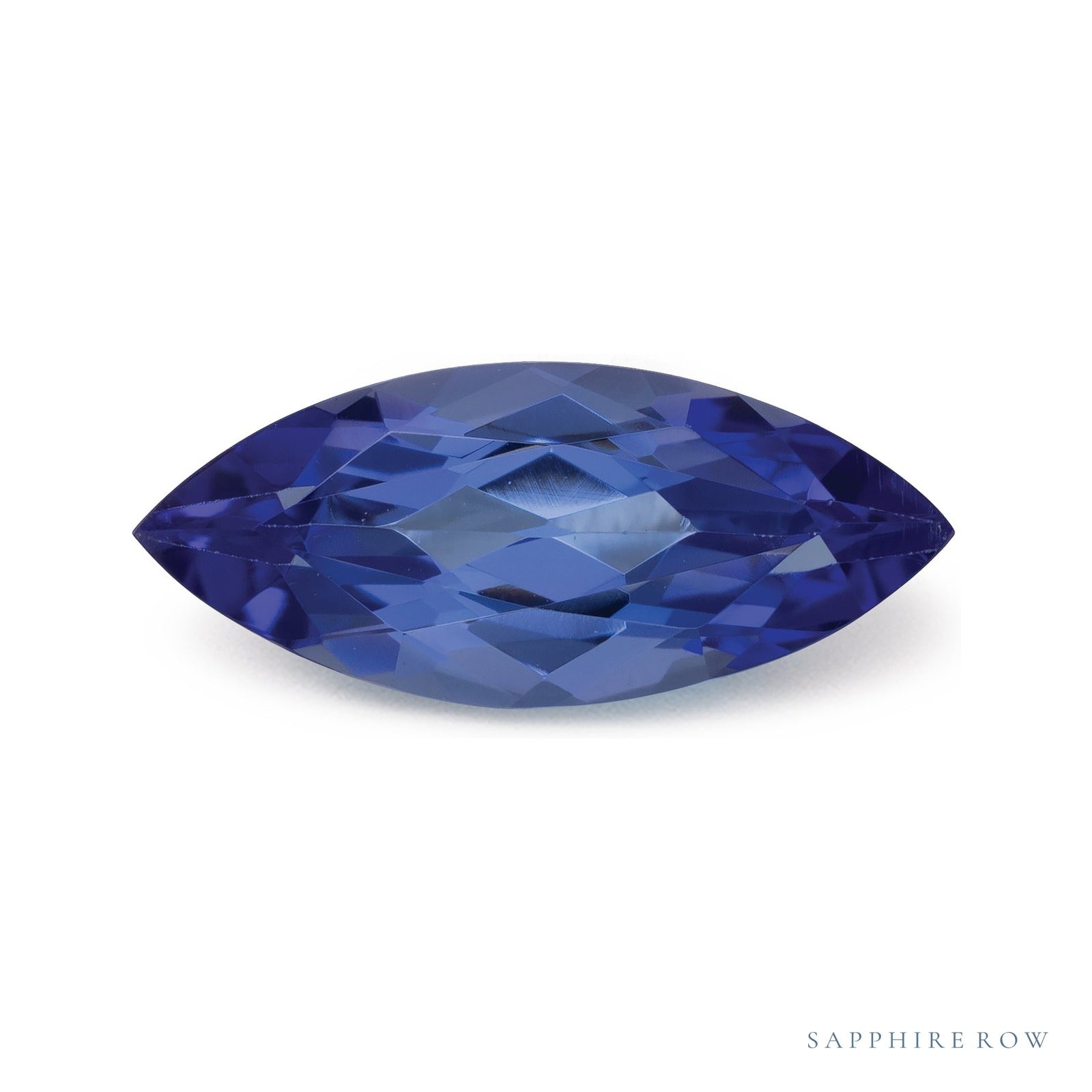 1.92 ct natural blue tanzanite from Tanzania, marquise cut | Sapphire Row · cut4