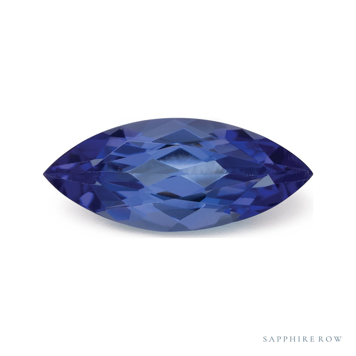 1.92 ct natural blue tanzanite from Tanzania, marquise cut | Sapphire Row · cut7