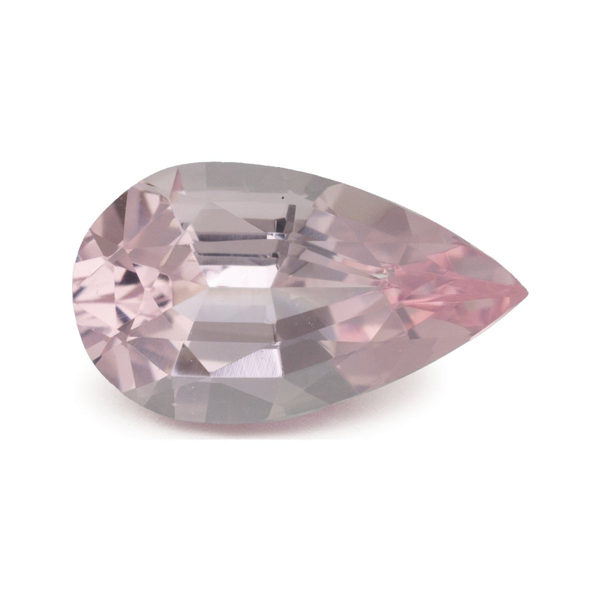 1.91 ct natural pink morganite from Mozambique, pear cut | Sapphire Row · cut7