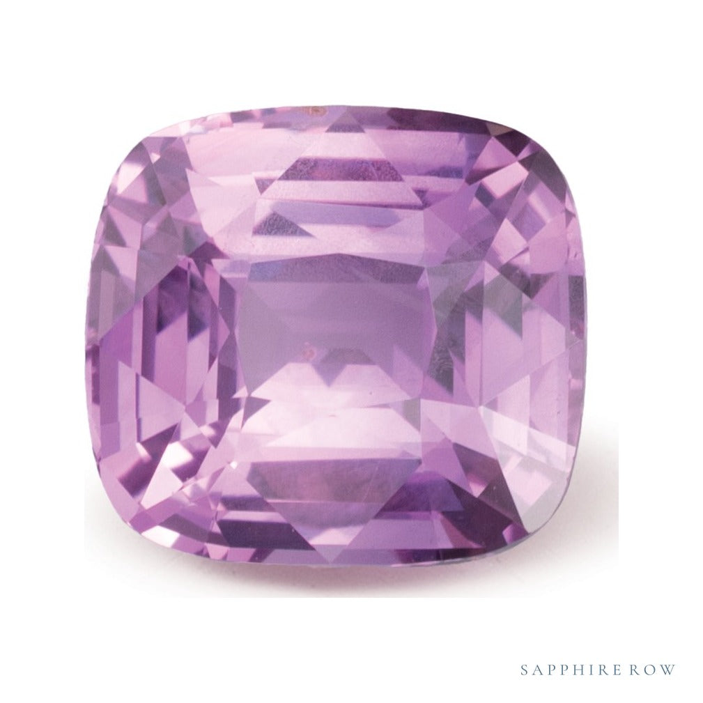 2.02 ct natural pink sapphire from Madagascar, antique cushion cut | Sapphire Row · cut7