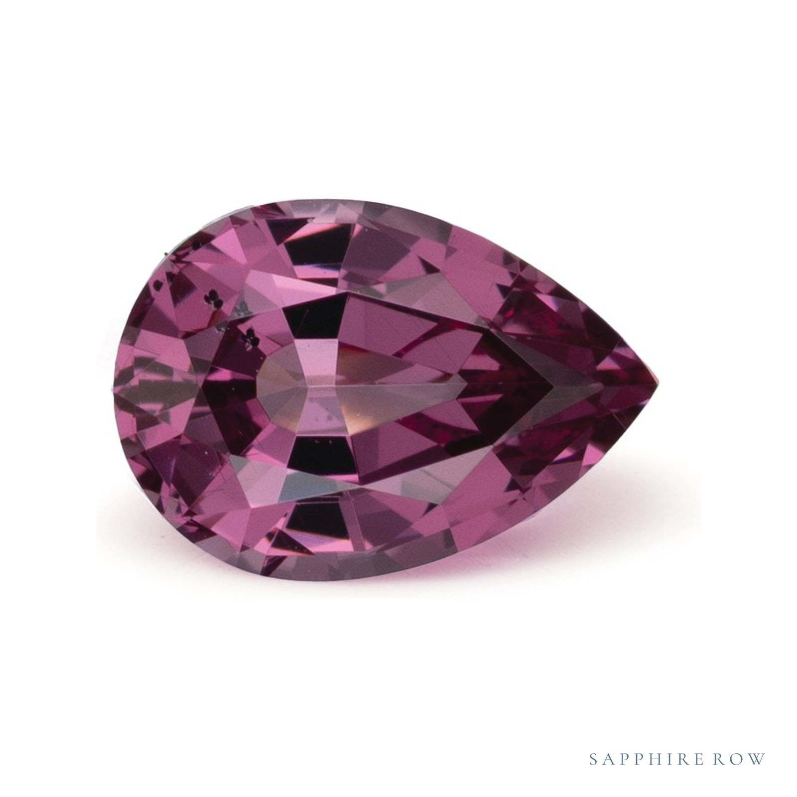 1.91 ct natural purple garnet from Madagascar, pear cut | Sapphire Row · cut4