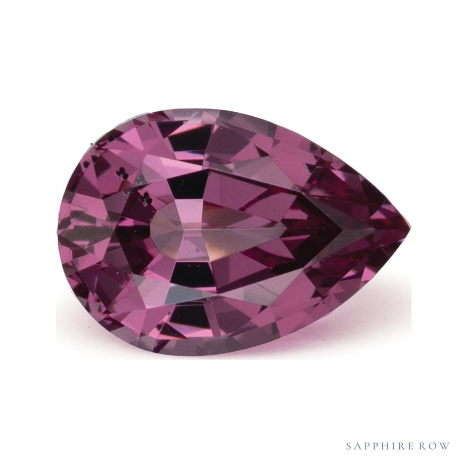 1.91 ct natural purple garnet from Madagascar, pear cut | Sapphire Row · cut7