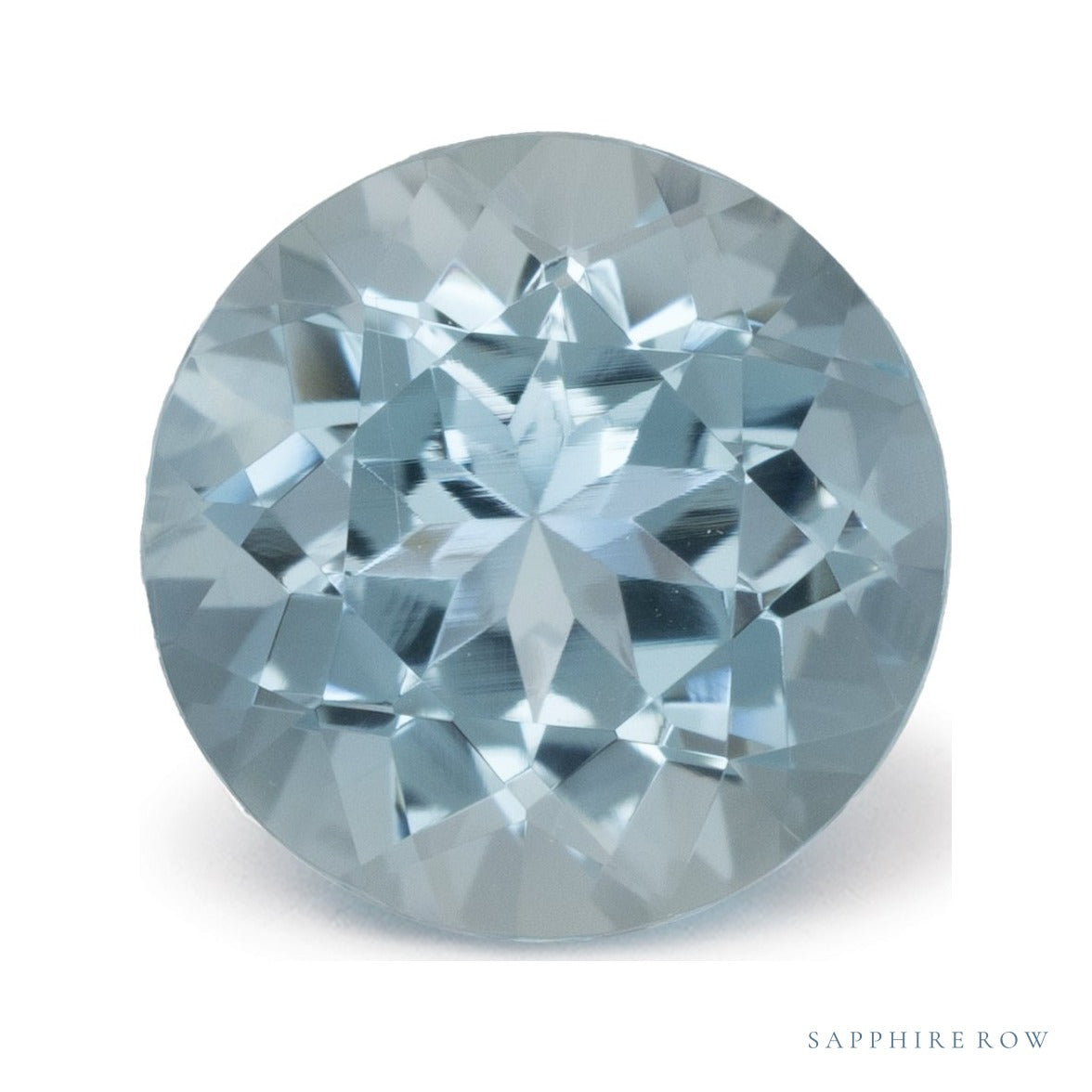 1.90 ct natural blue aquamarine from Mozambique, round cut | Sapphire Row · cut4 · cut5