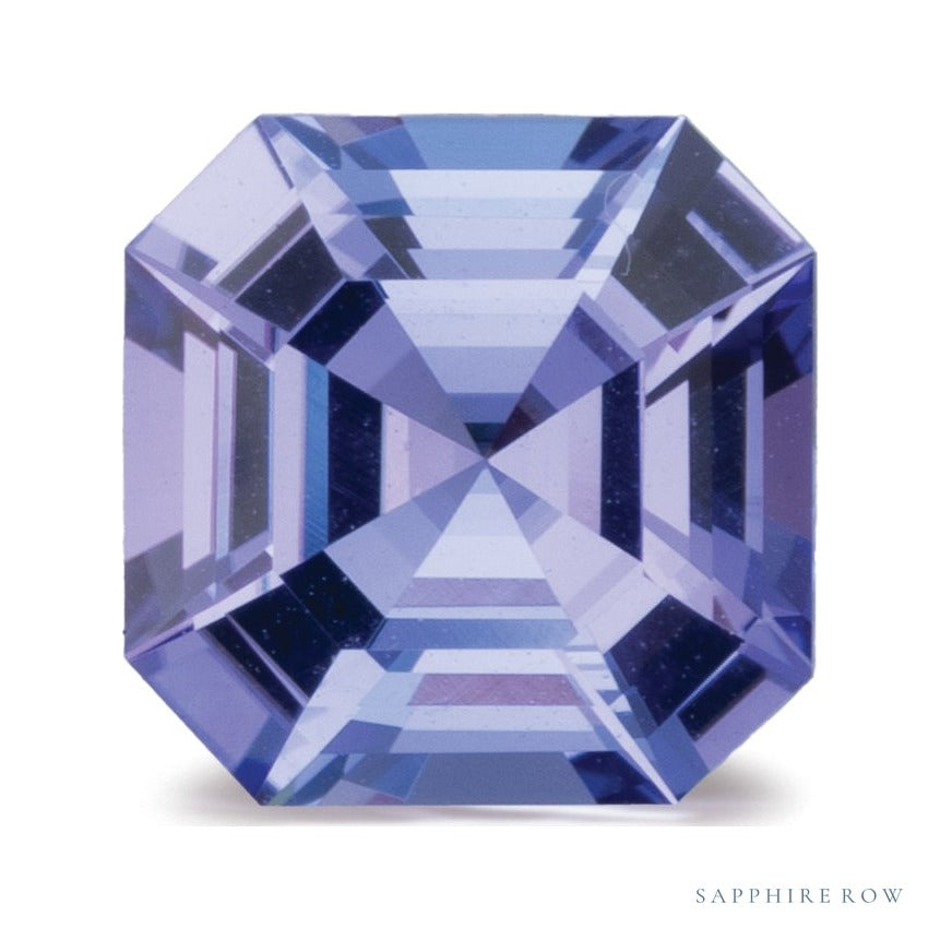 1.89 ct natural blue tanzanite from Tanzania, asscher cut | Sapphire Row · cut7