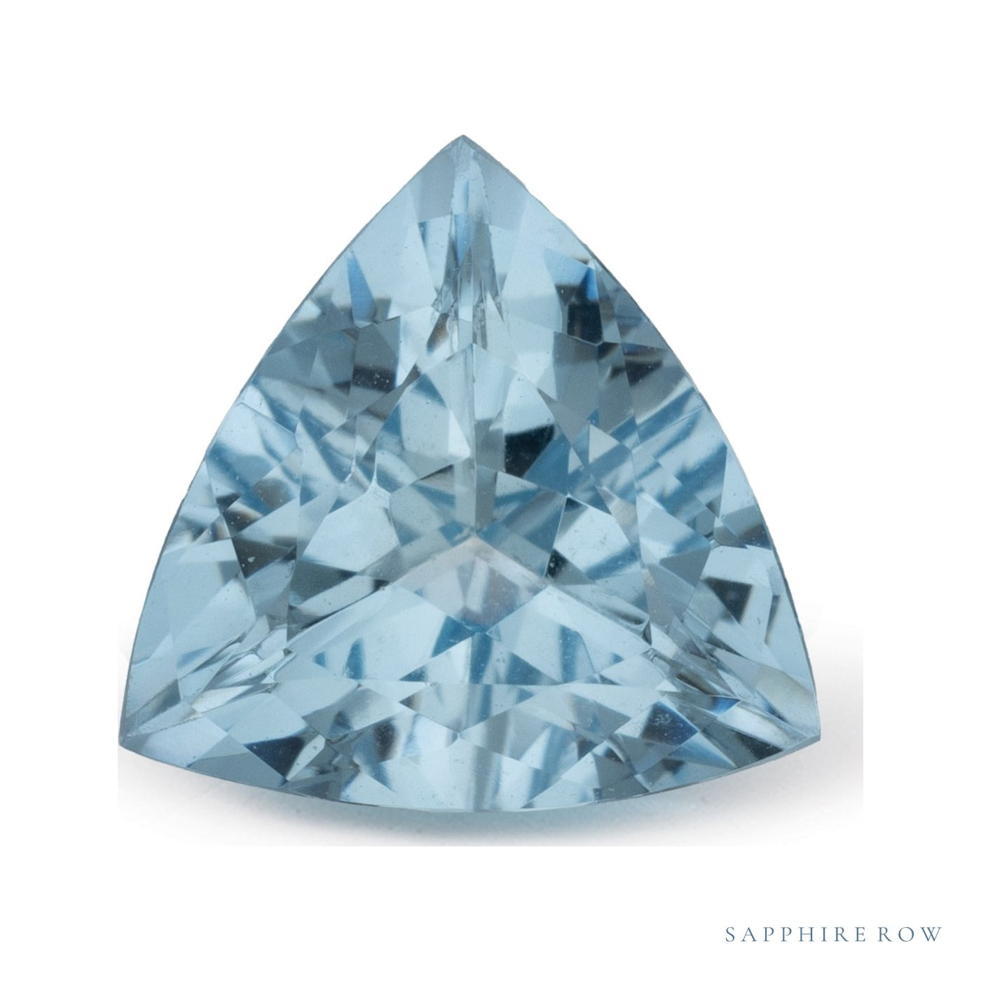 1.88 ct natural blue aquamarine from Mozambique, trillion cut | Sapphire Row · cut4 · cut5