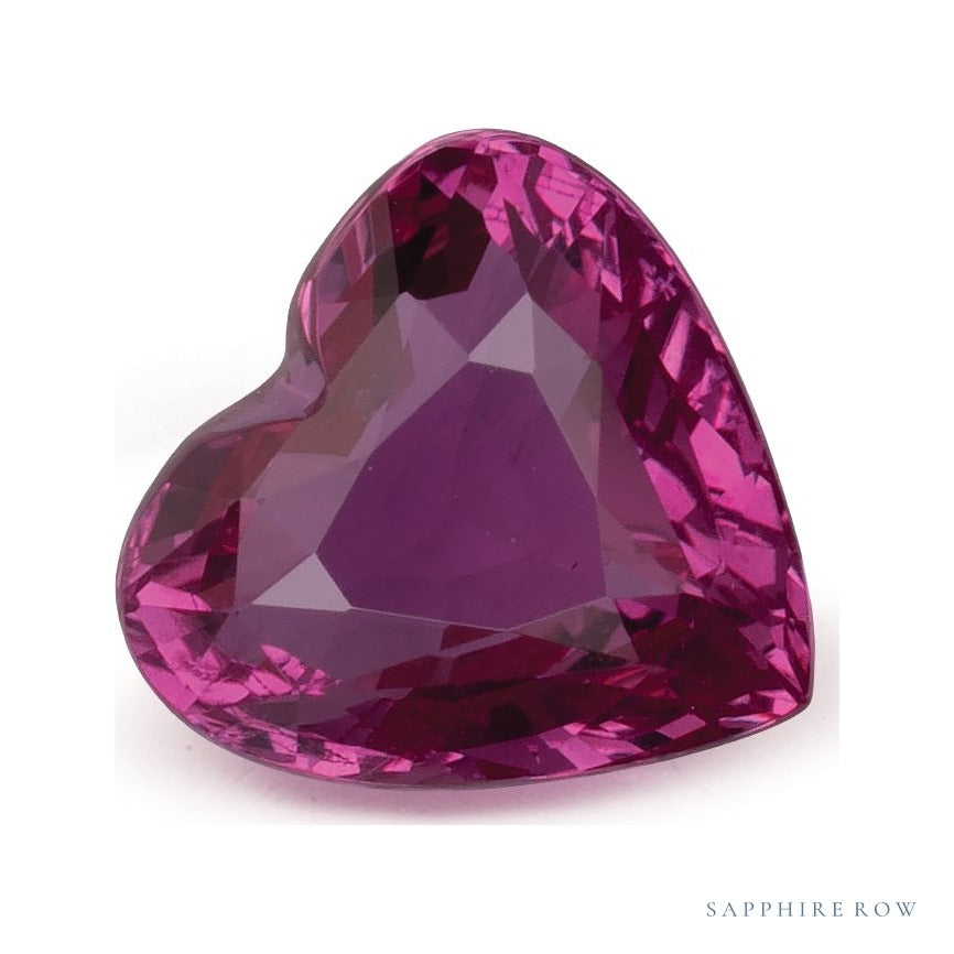1.88 ct natural pink sapphire from Sri Lanka, heart cut | Sapphire Row · cut7