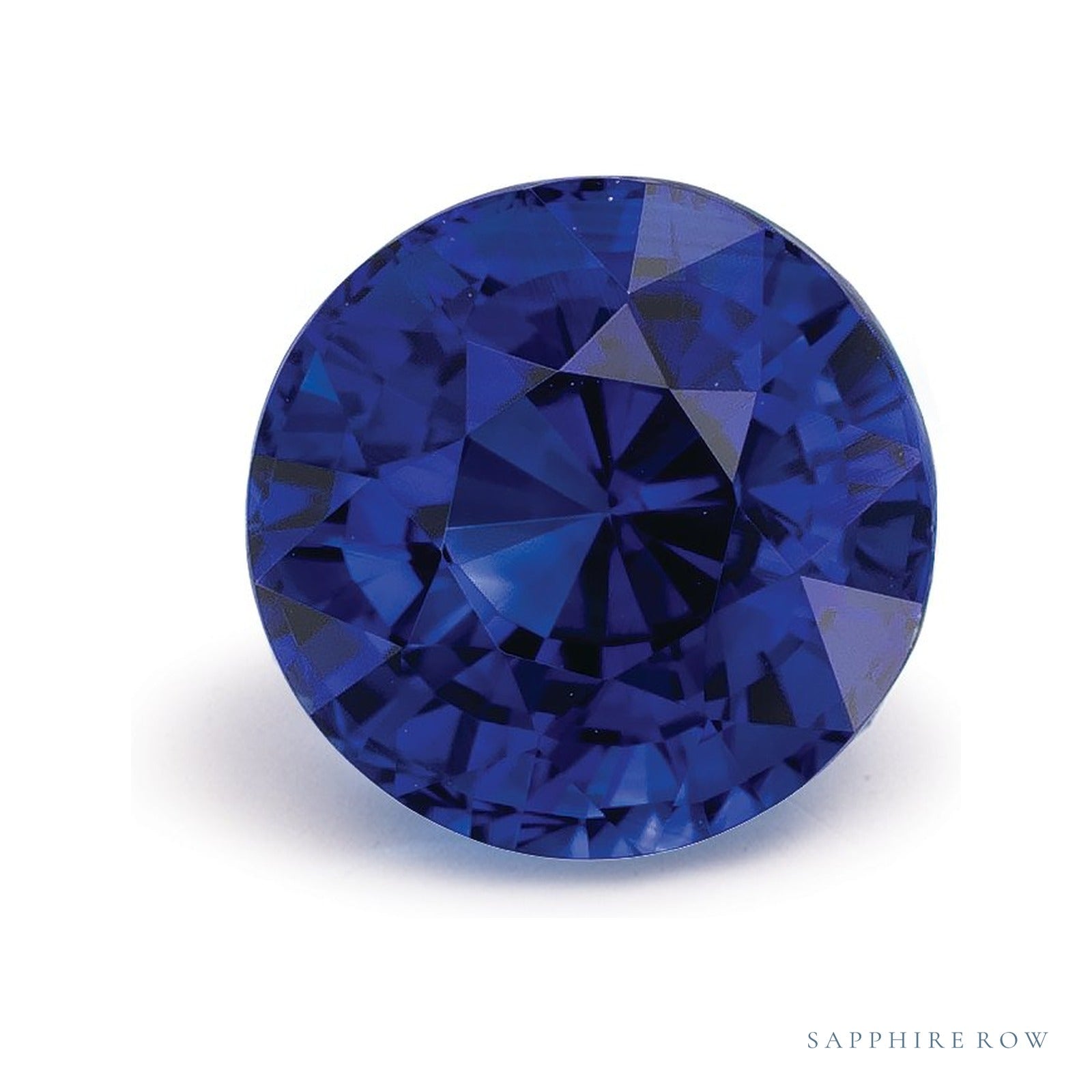 1.88 ct natural blue sapphire from Sri Lanka, round cut | Sapphire Row · cut4