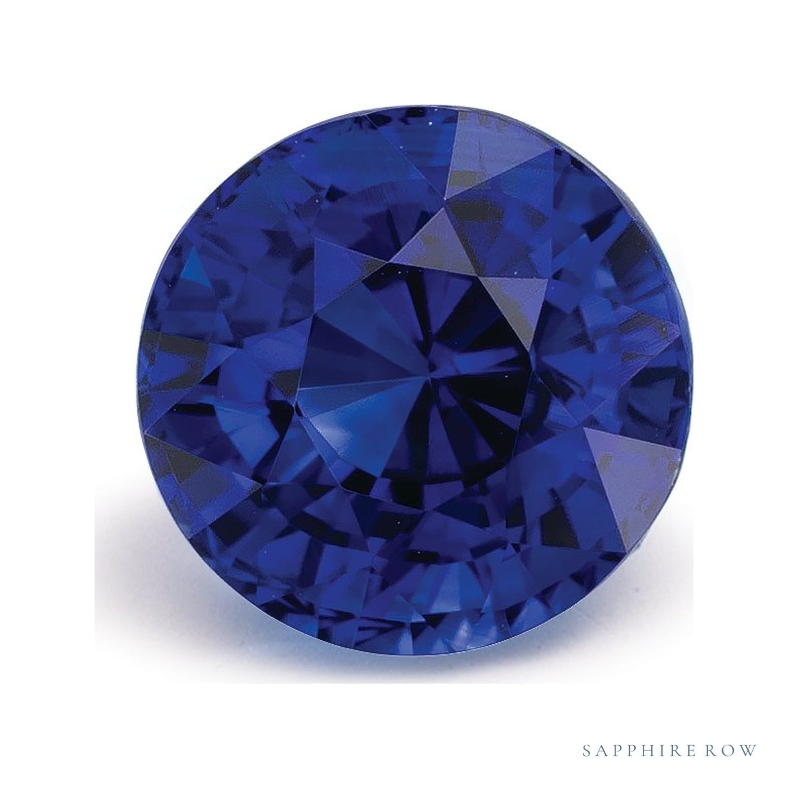 1.88 ct natural blue sapphire from Sri Lanka, round cut | Sapphire Row · cut4