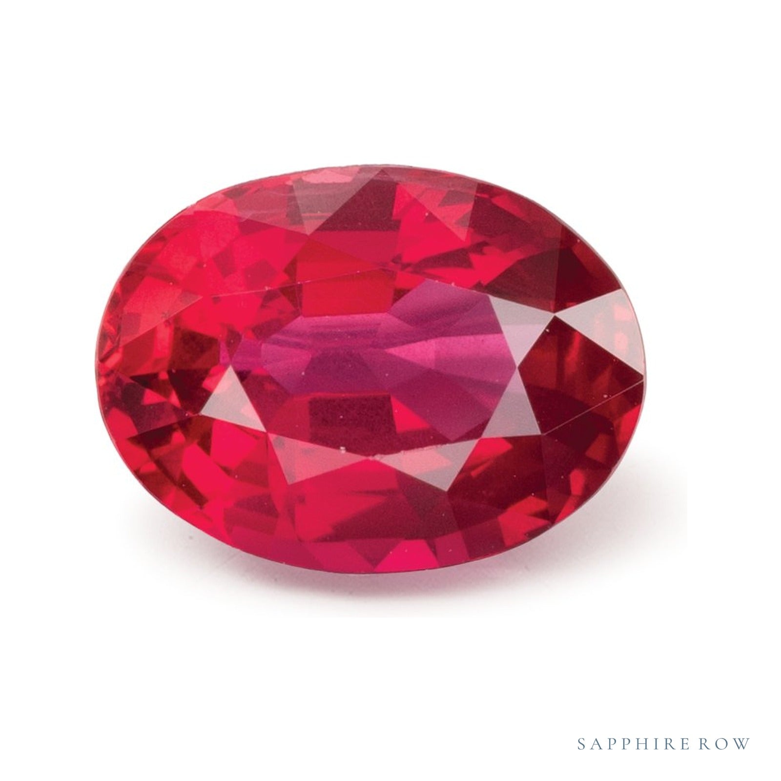 1.88 ct natural red ruby from Mozambique, oval cut | Sapphire Row · cut4