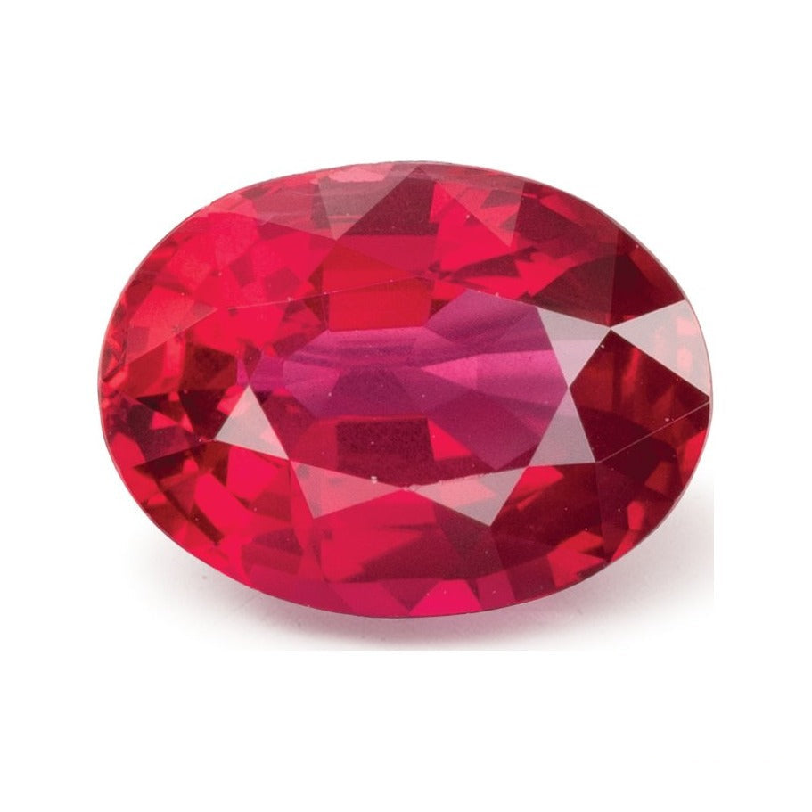 1.88 ct natural red ruby from Mozambique, oval cut | Sapphire Row · cut7