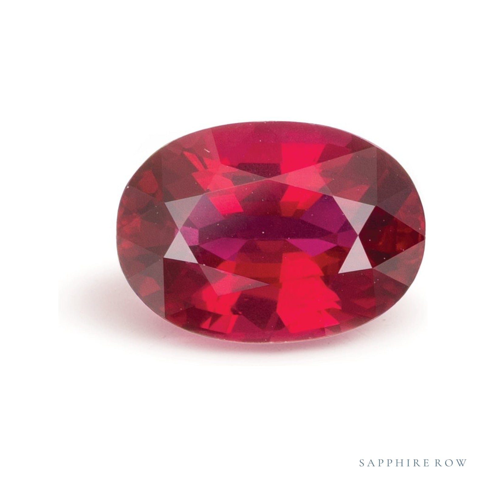 1.87 ct natural red ruby from Mozambique, oval cut | Sapphire Row · cut4