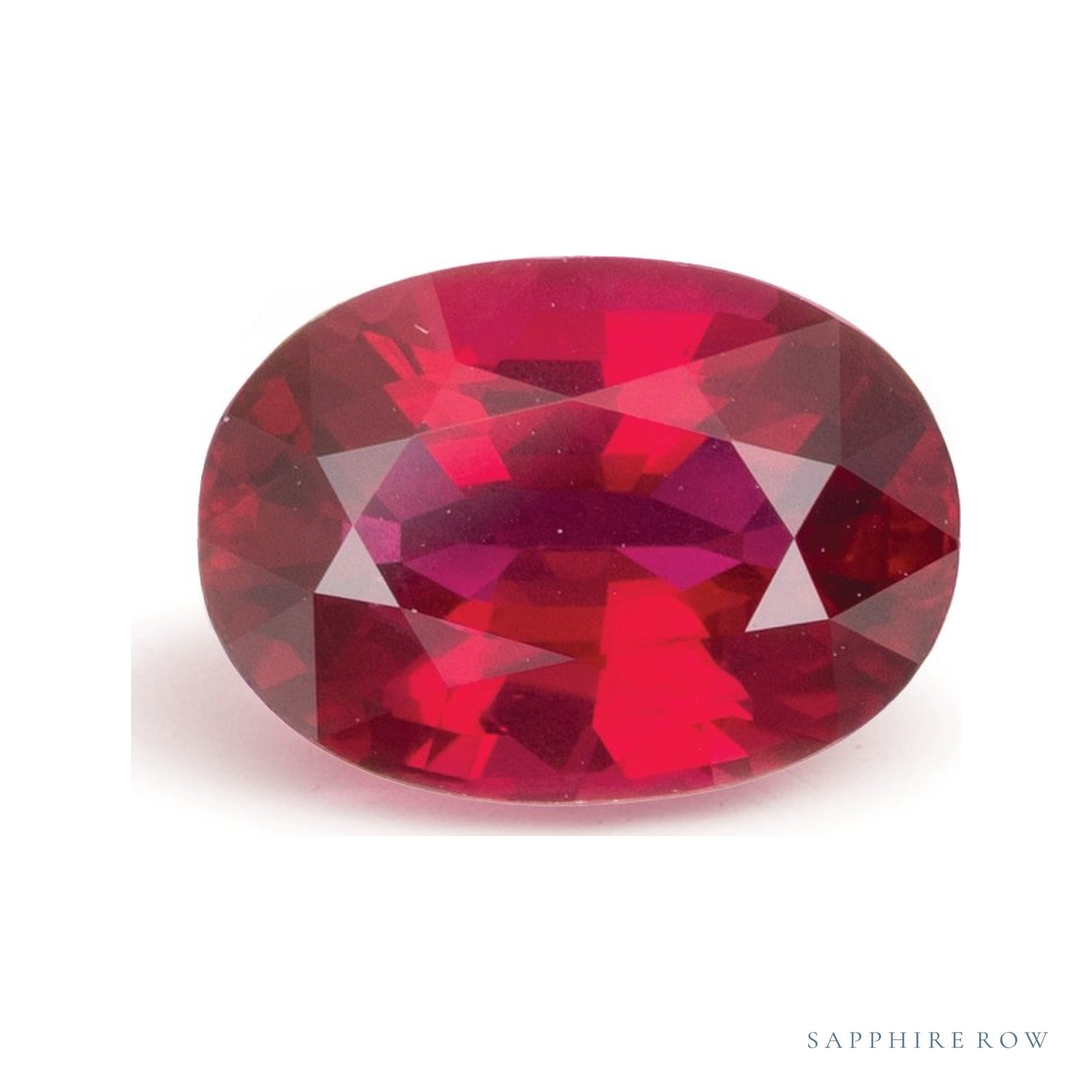 1.87 ct natural red ruby from Mozambique, oval cut | Sapphire Row · cut4