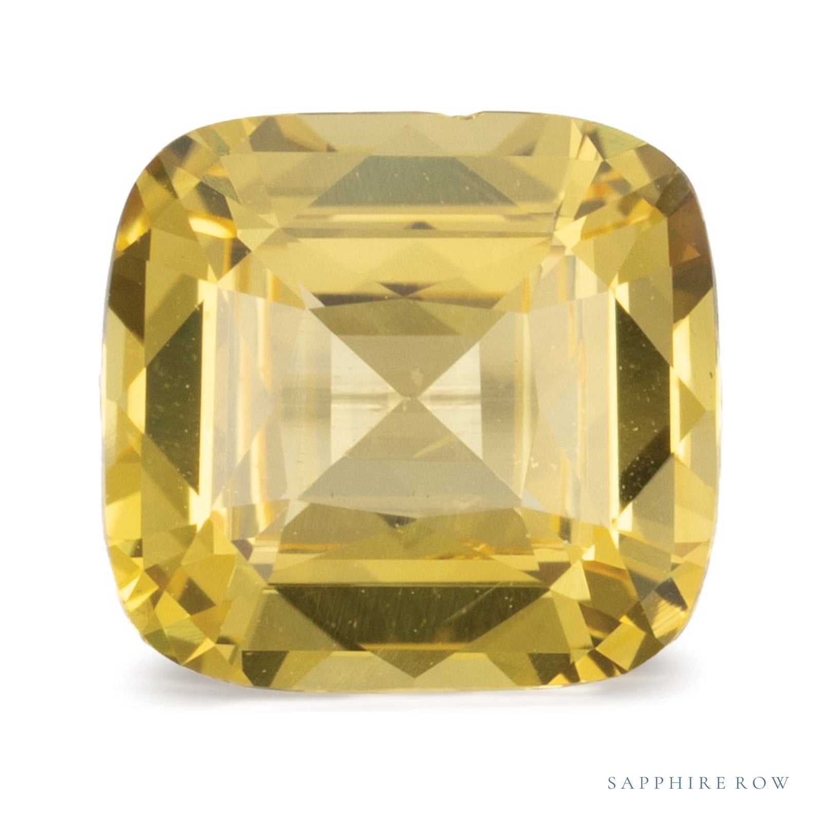 1.87 ct natural yellow sapphire from Sri Lanka, cushion cut | Sapphire Row · cut4