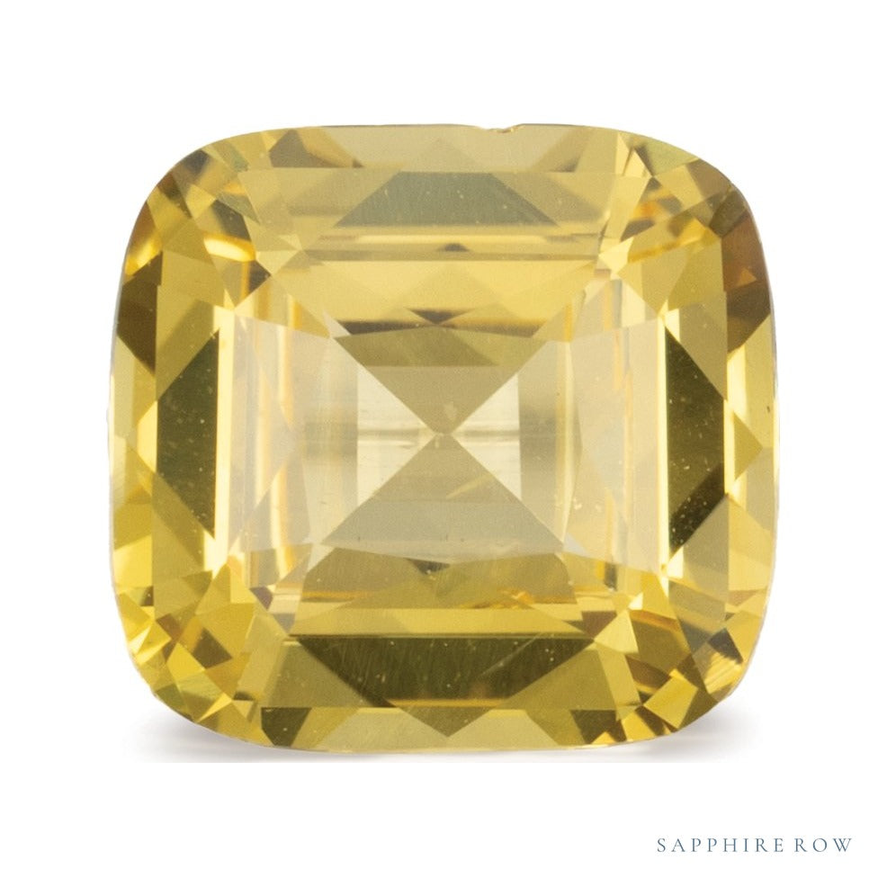 1.87 ct natural yellow sapphire from Sri Lanka, cushion cut | Sapphire Row · cut6