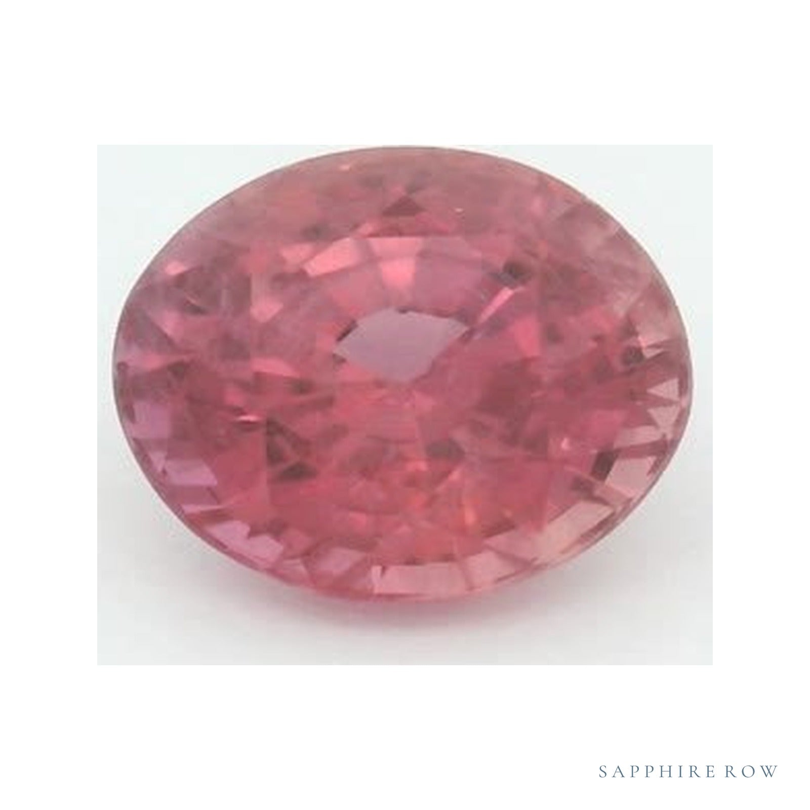 1.82 ct natural pink sapphire from Mozambique, round cut | Sapphire Row · cut4