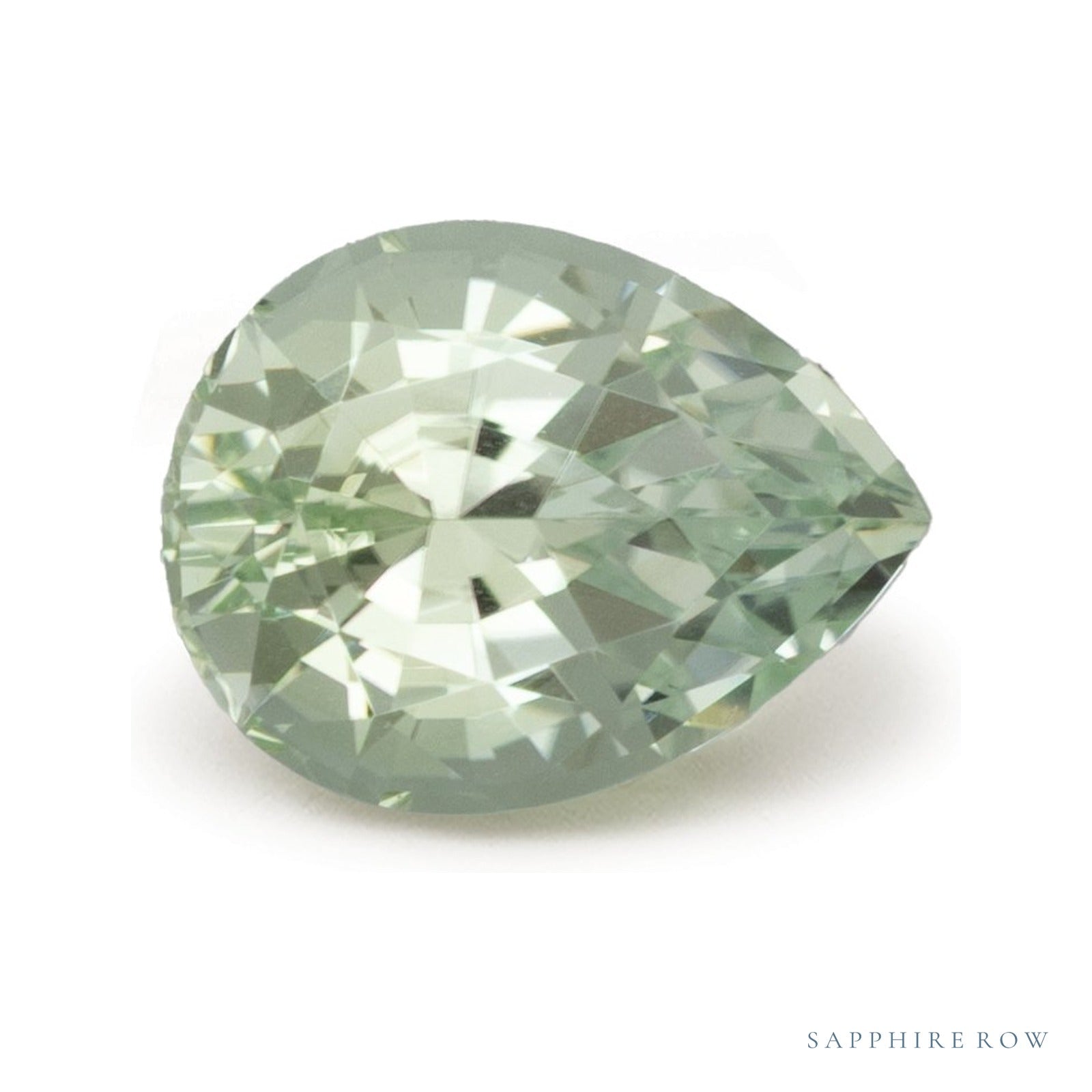 1.83 ct natural mint tourmaline from Nigeria, pear cut | Sapphire Row · cut4
