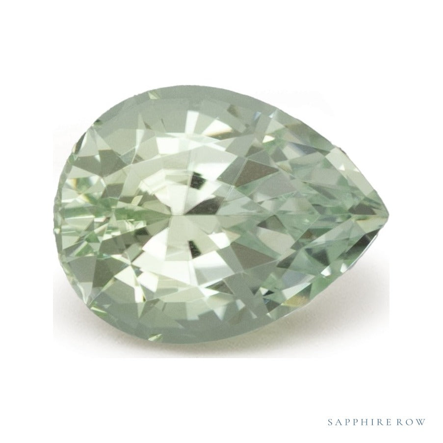 1.83 ct natural mint tourmaline from Nigeria, pear cut | Sapphire Row · cut7
