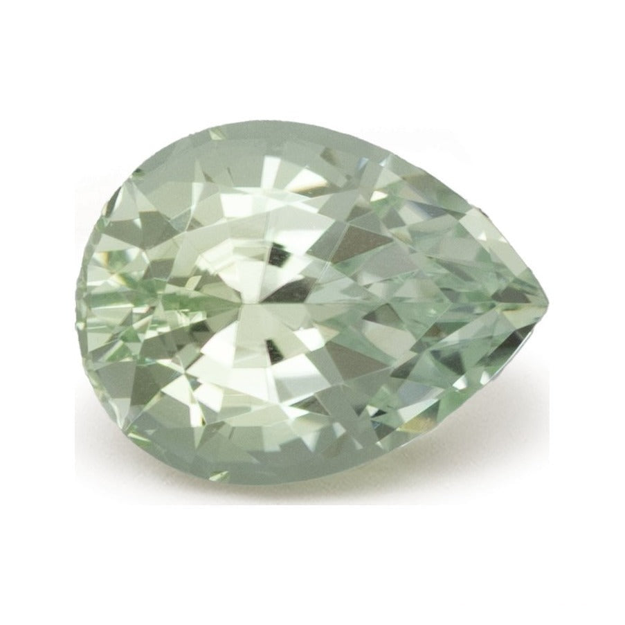 1.83 ct natural mint tourmaline from Nigeria, pear cut | Sapphire Row · cut7