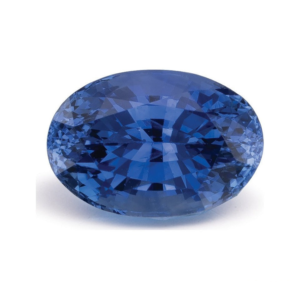 1.81 ct natural blue sapphire from Sri Lanka, oval cut | Sapphire Row · cut7