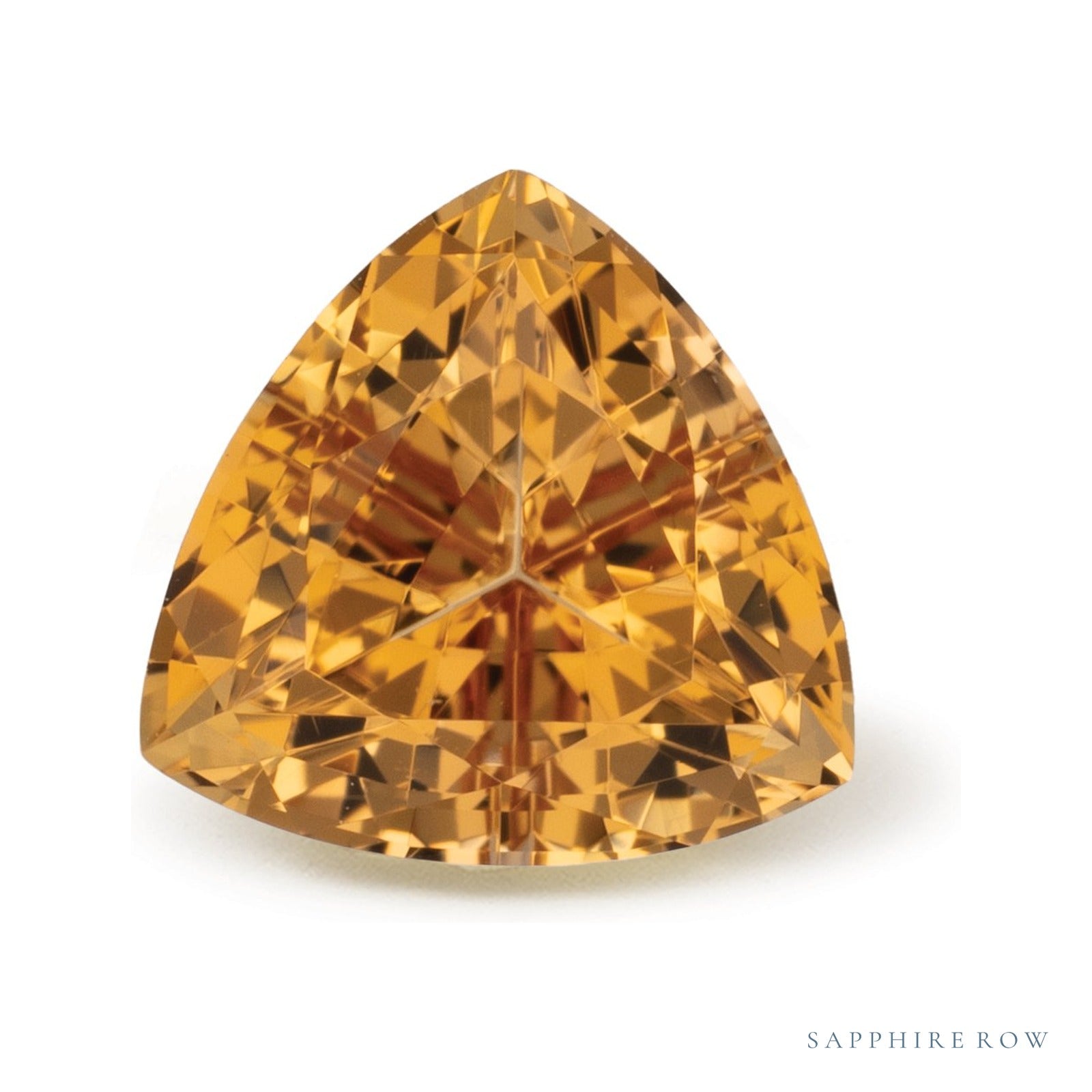 1.81 ct natural orange topaz from Brazil, trillion cut | Sapphire Row · cut4