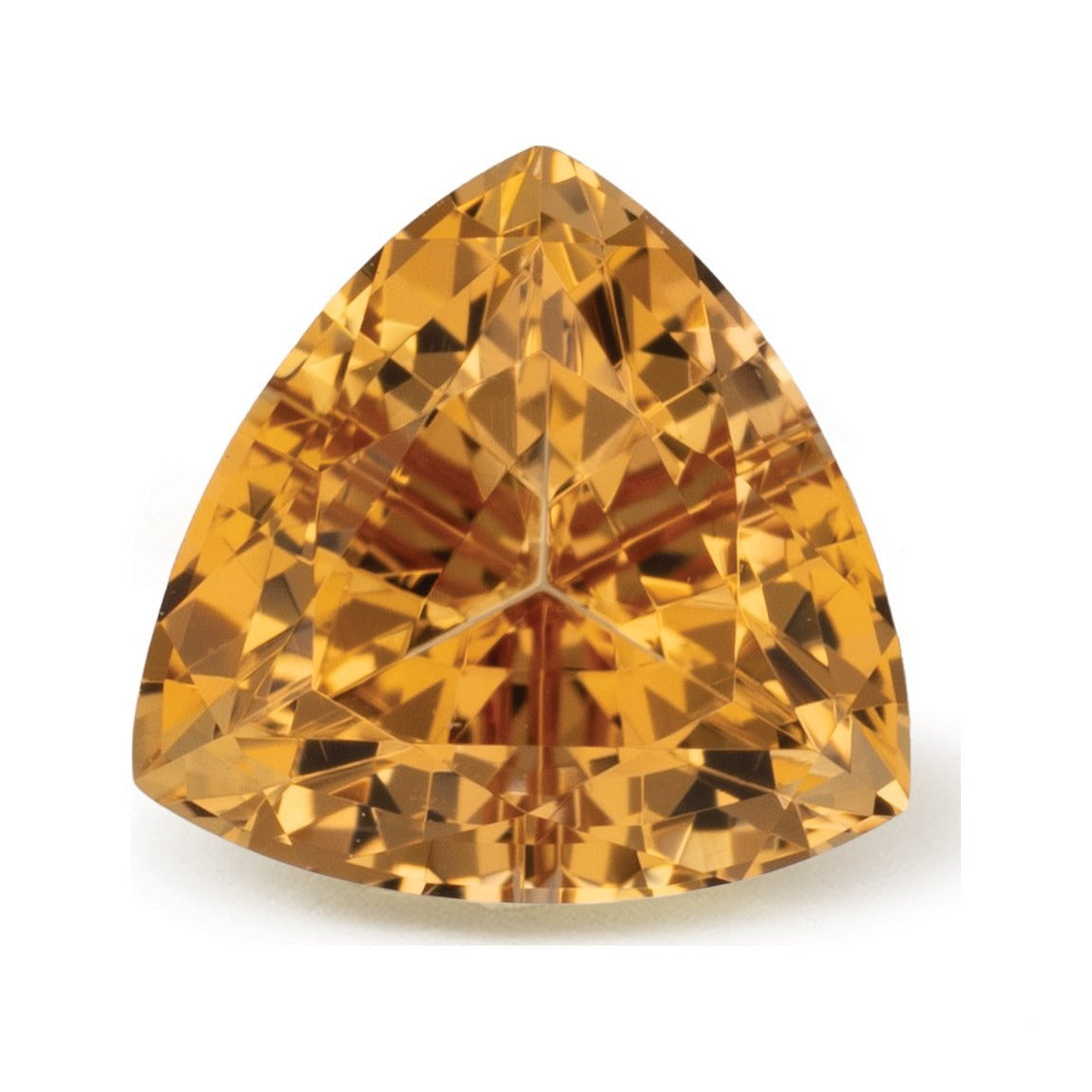 1.81 ct natural orange topaz from Brazil, trillion cut | Sapphire Row · cut7