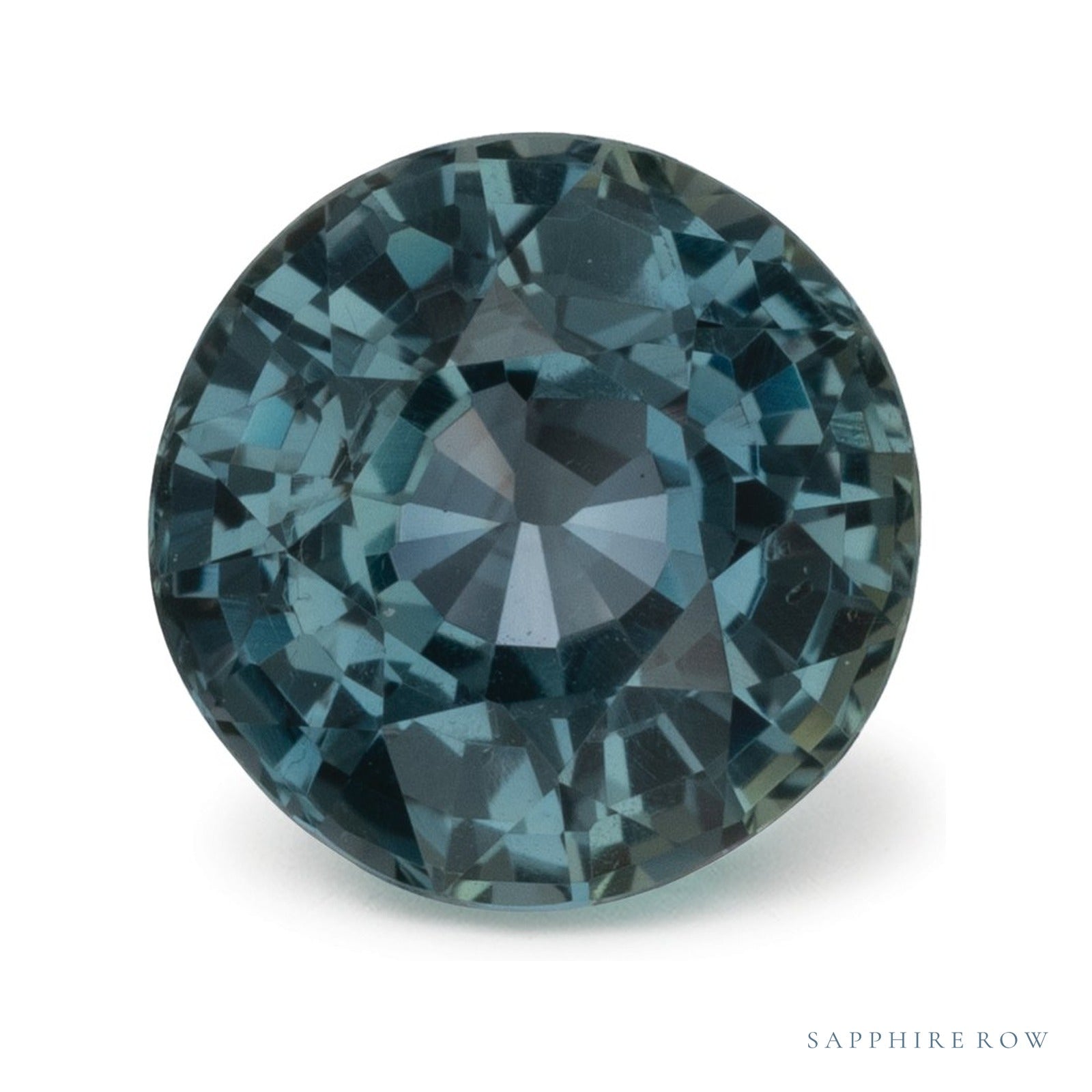 1.81 ct natural green sapphire from Tanzania, round cut | Sapphire Row · cut4