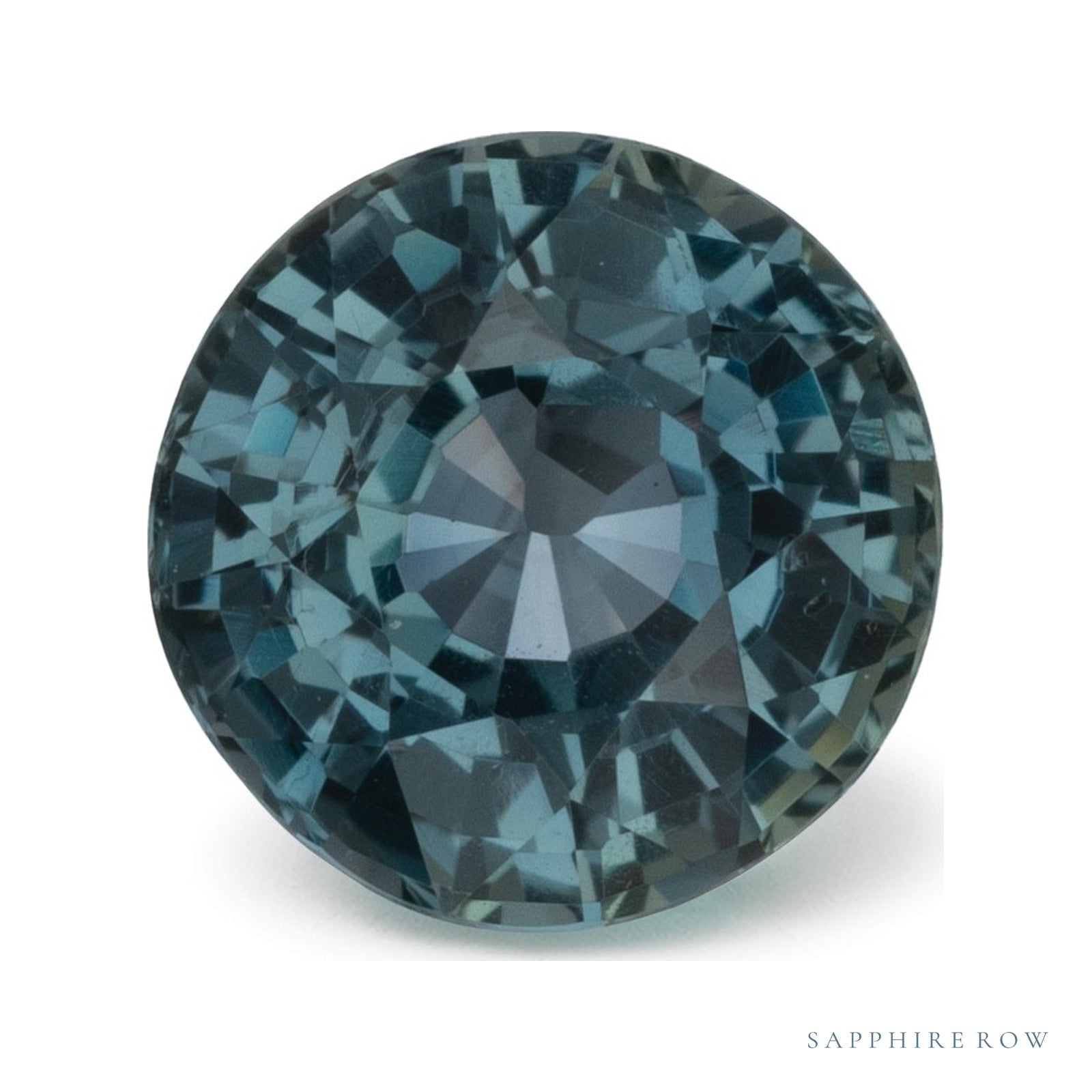 1.81 ct natural green sapphire from Tanzania, round cut | Sapphire Row · cut4