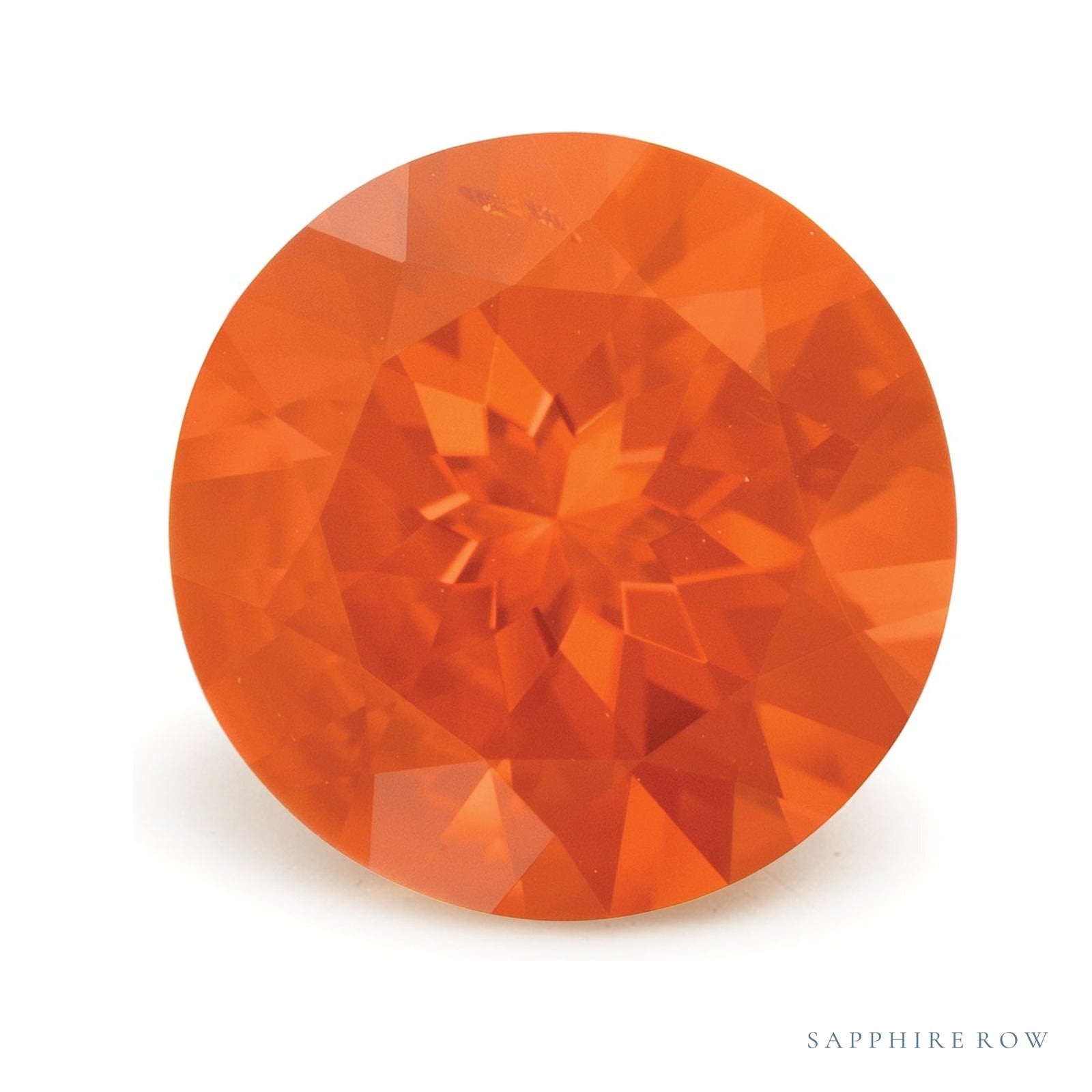 1.81 ct natural red opal from Mexico, round cut | Sapphire Row · cut4