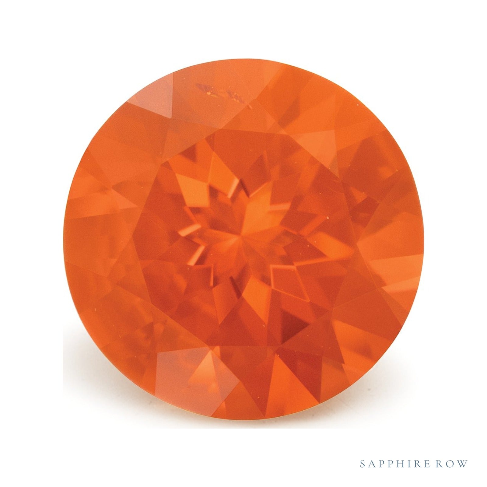 1.81 ct natural red opal from Mexico, round cut | Sapphire Row · cut4