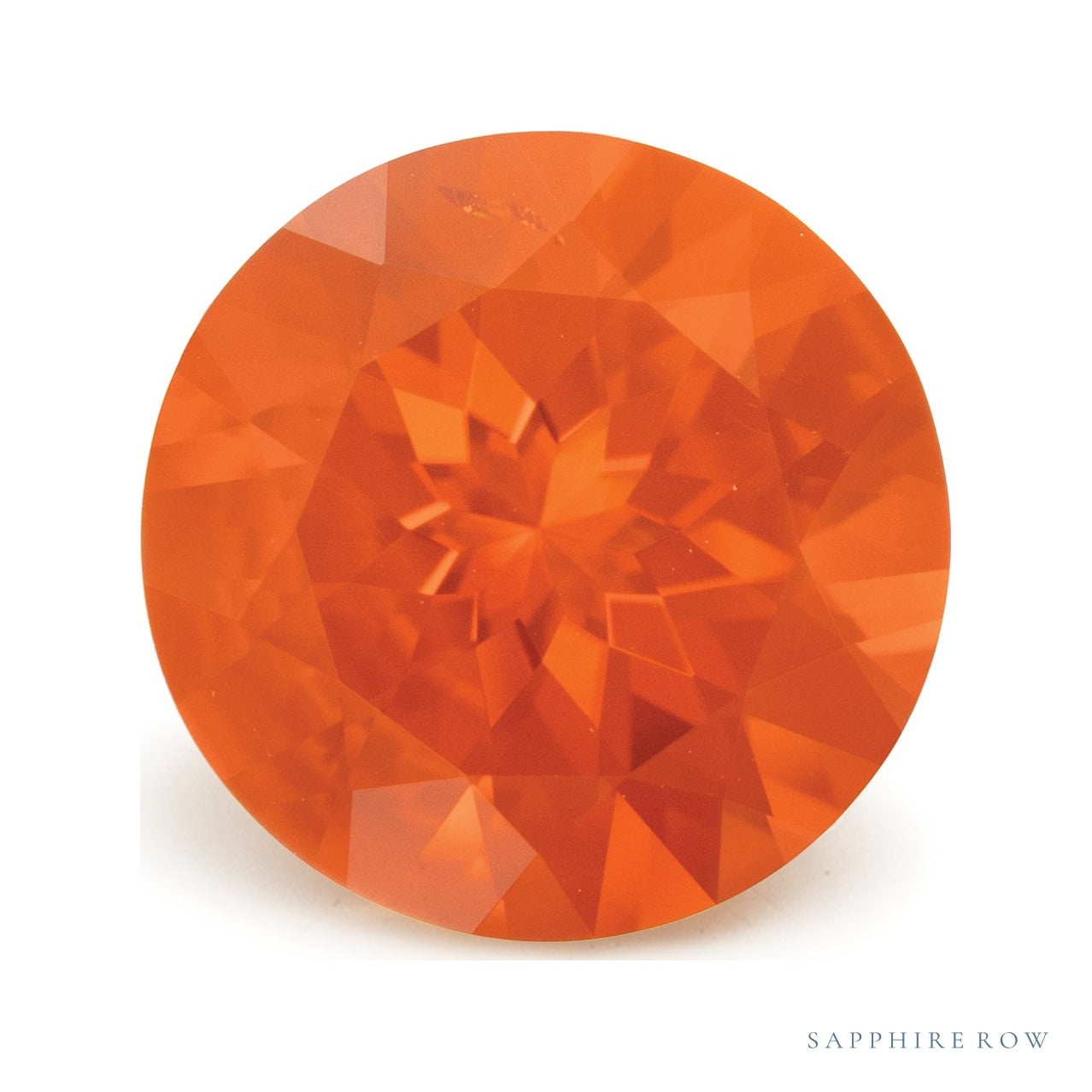 1.81 ct natural red opal from Mexico, round cut | Sapphire Row · cut7