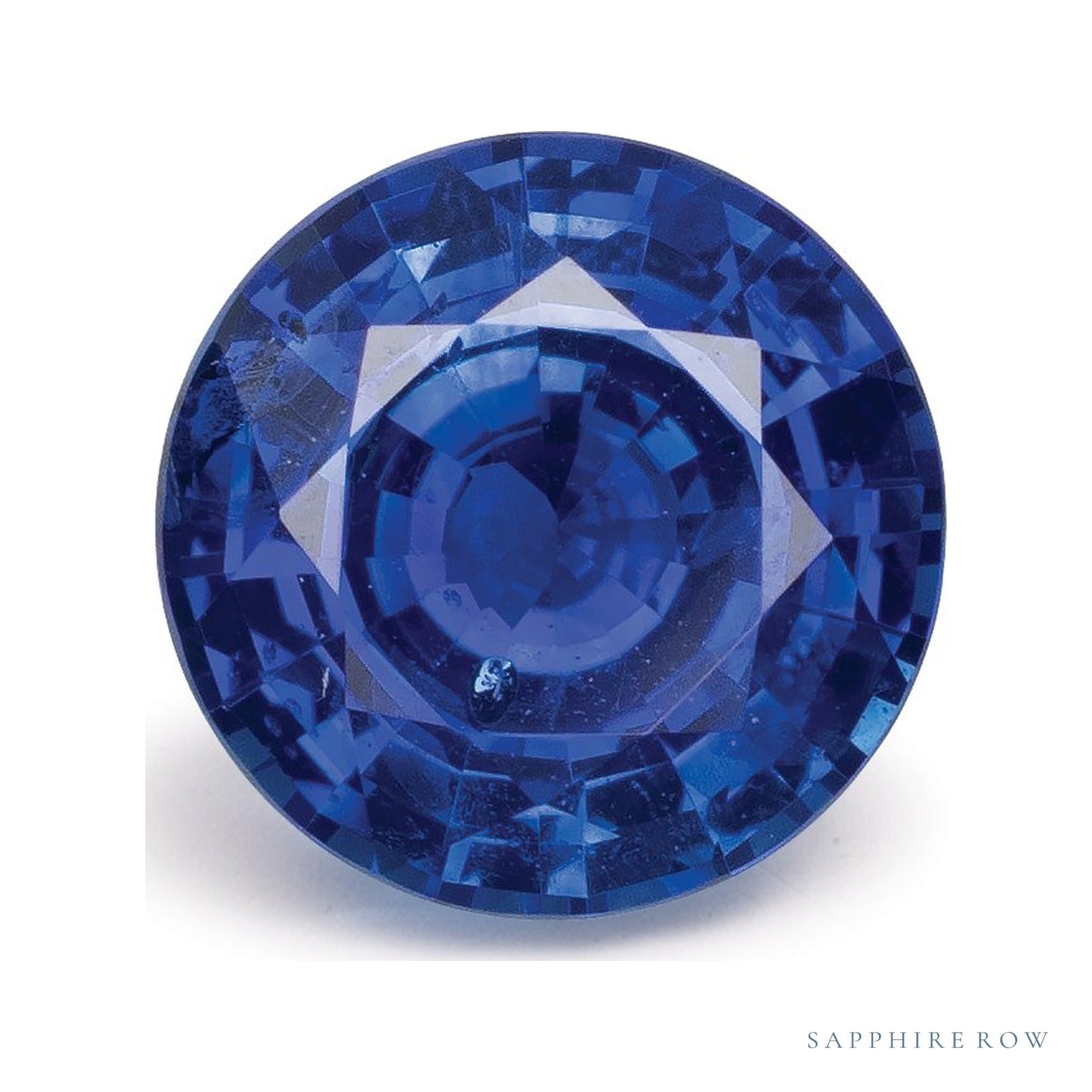 1.79 ct natural blue sapphire from Sri Lanka, round cut | Sapphire Row · cut4