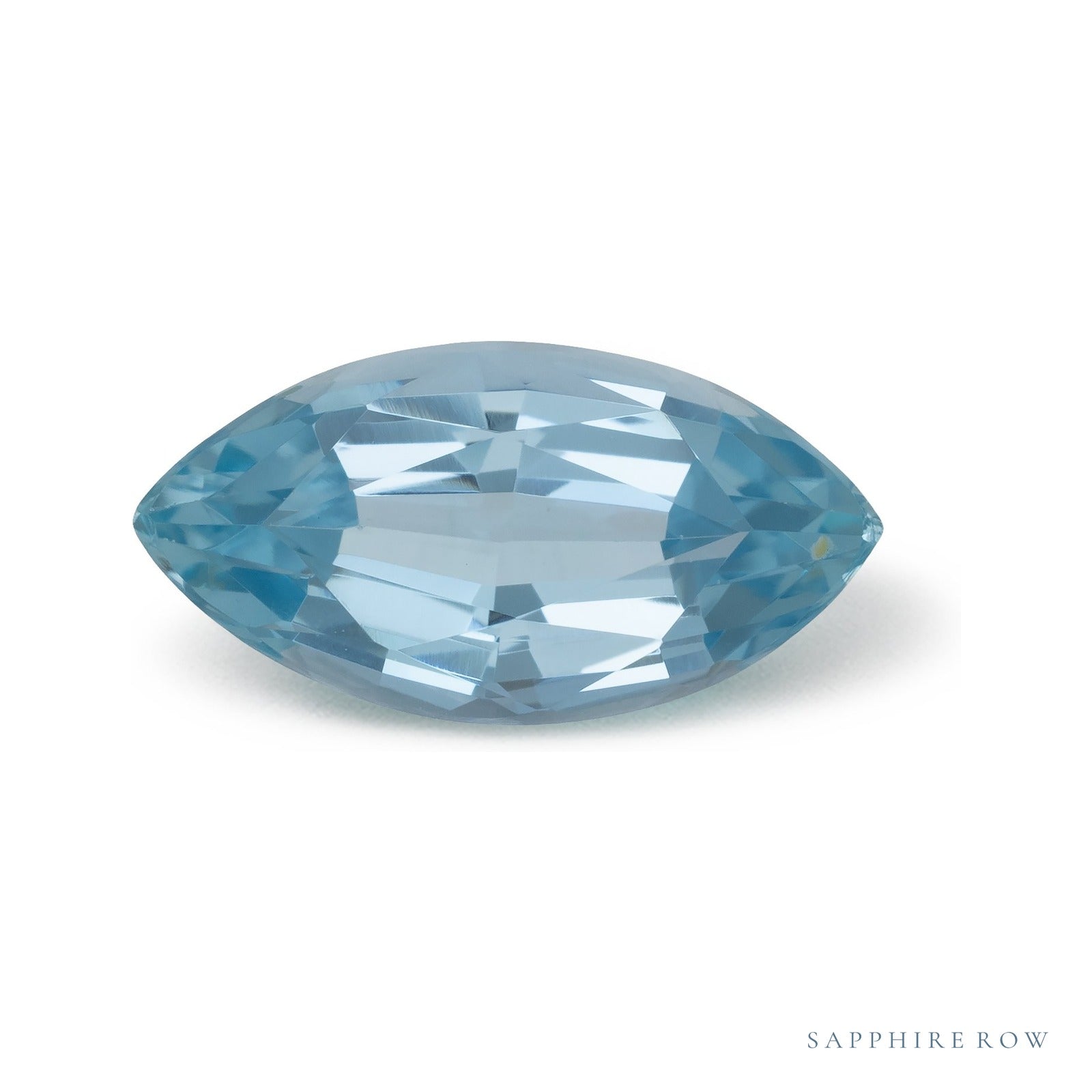 1.78 ct natural blue aquamarine from Brazil, marquise cut | Sapphire Row · cut4