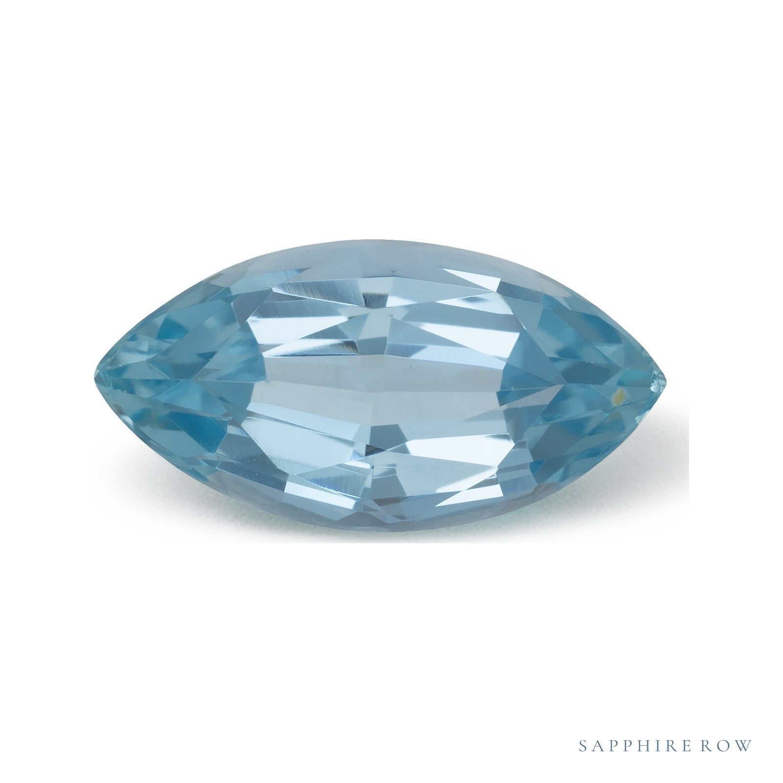 1.78 ct natural blue aquamarine from Brazil, marquise cut | Sapphire Row · cut7