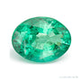 1.76 ct natural green emerald from Zambia, oval cut | Sapphire Row · cut7