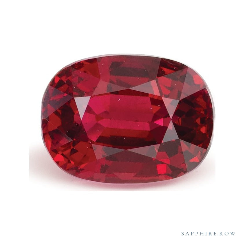 1.76 ct natural red ruby from Mozambique, antique cushion cut | Sapphire Row · cut6