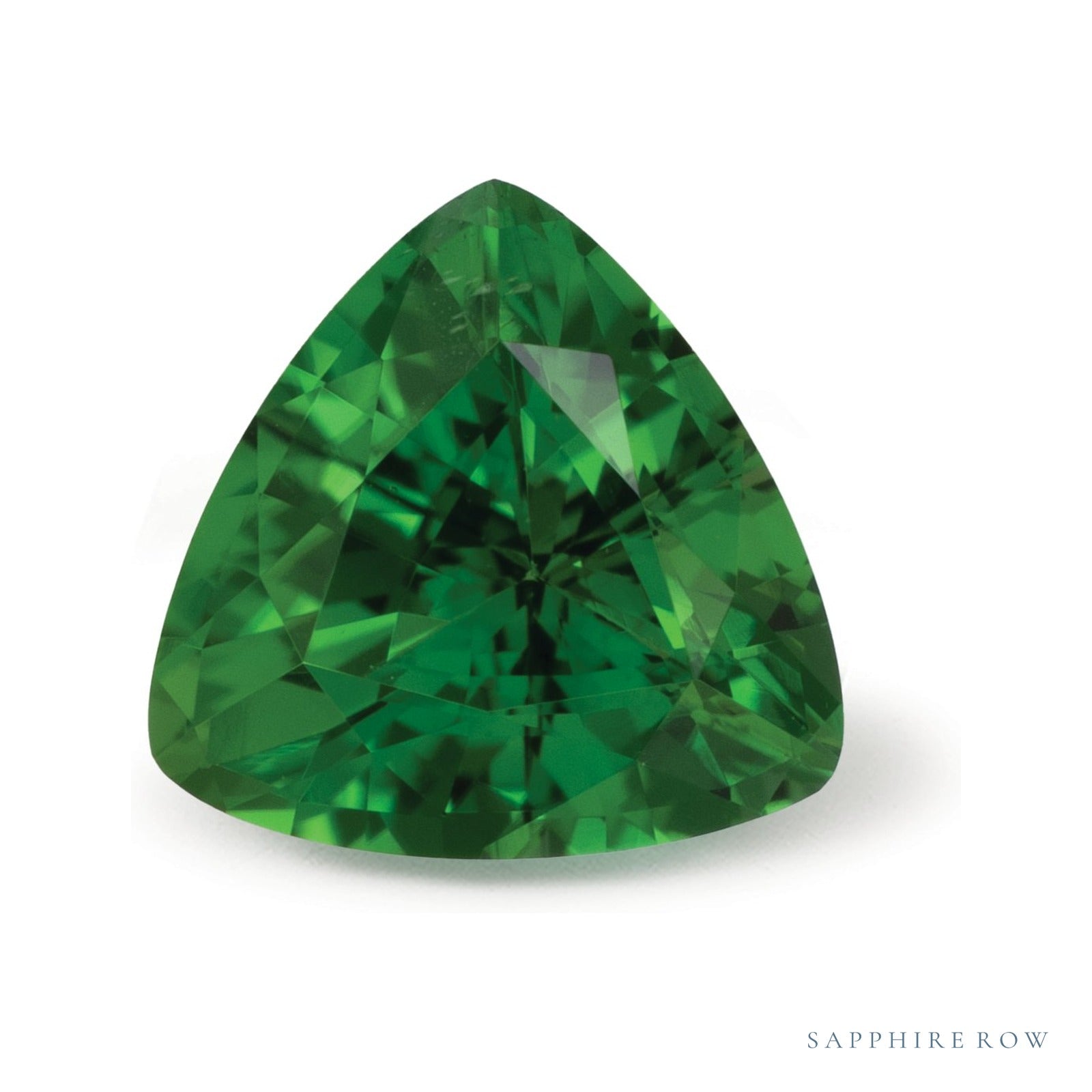 1.75 ct natural green tourmaline from Tanzania, trillion cut | Sapphire Row · cut4