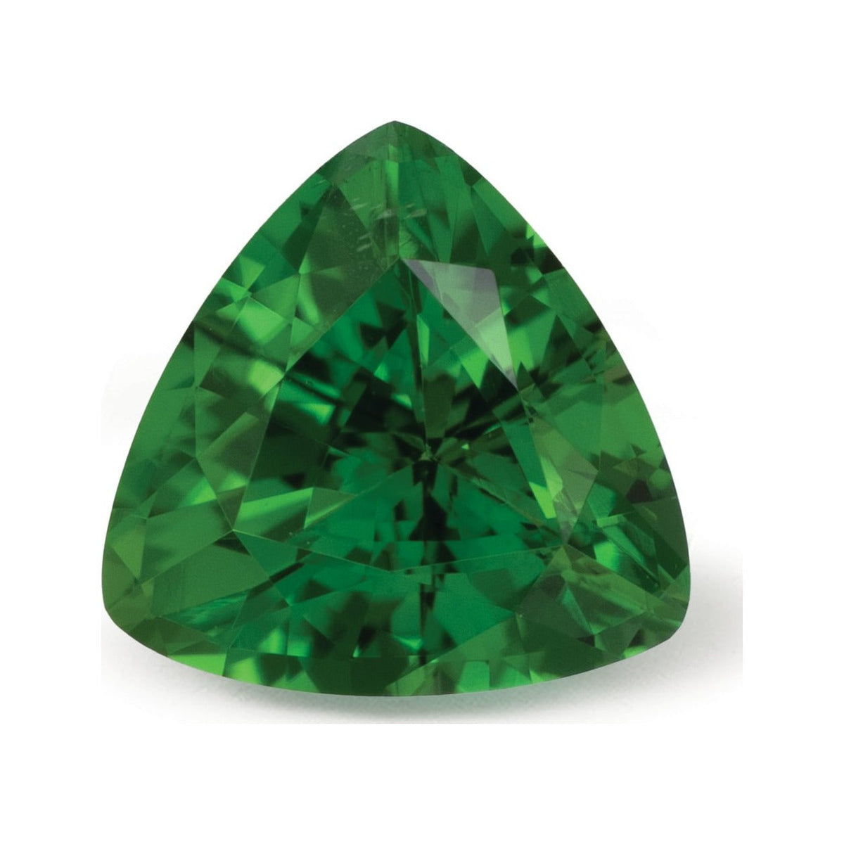 1.75 ct natural green tourmaline from Tanzania, trillion cut | Sapphire Row · cut7
