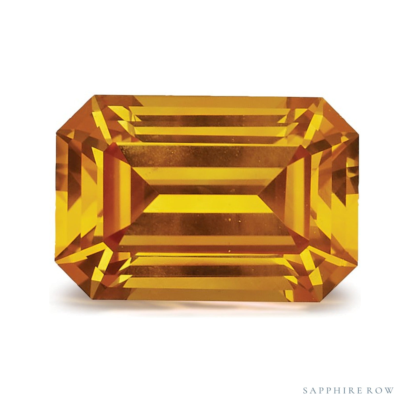 1.75 ct natural yellow sapphire from Sri Lanka, emerald cut | Sapphire Row · cut4