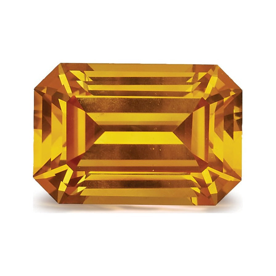 1.75 ct natural yellow sapphire from Sri Lanka, emerald cut | Sapphire Row · cut7