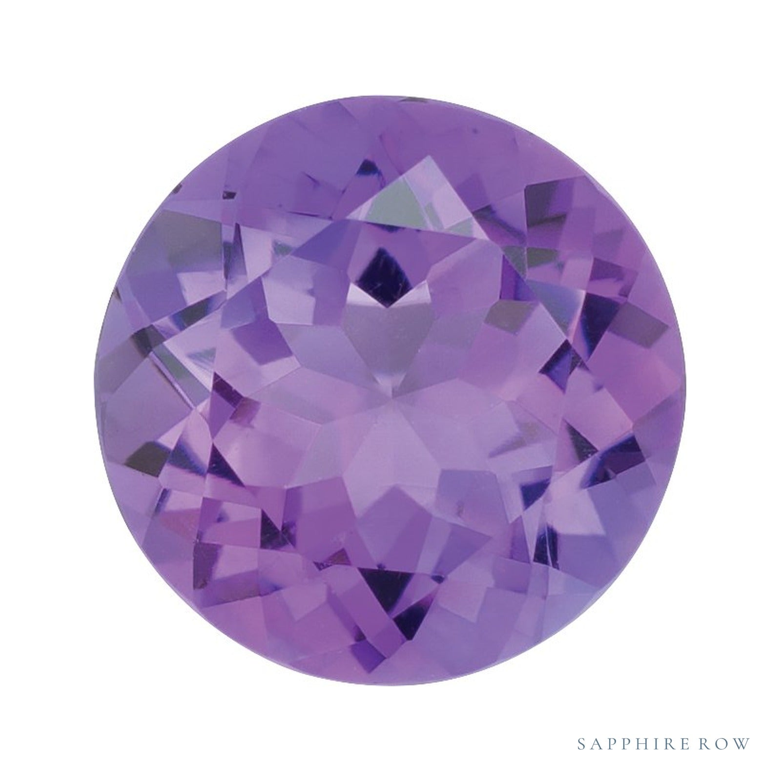 4 mm natural purple amethyst, round cut | Sapphire Row · cut4