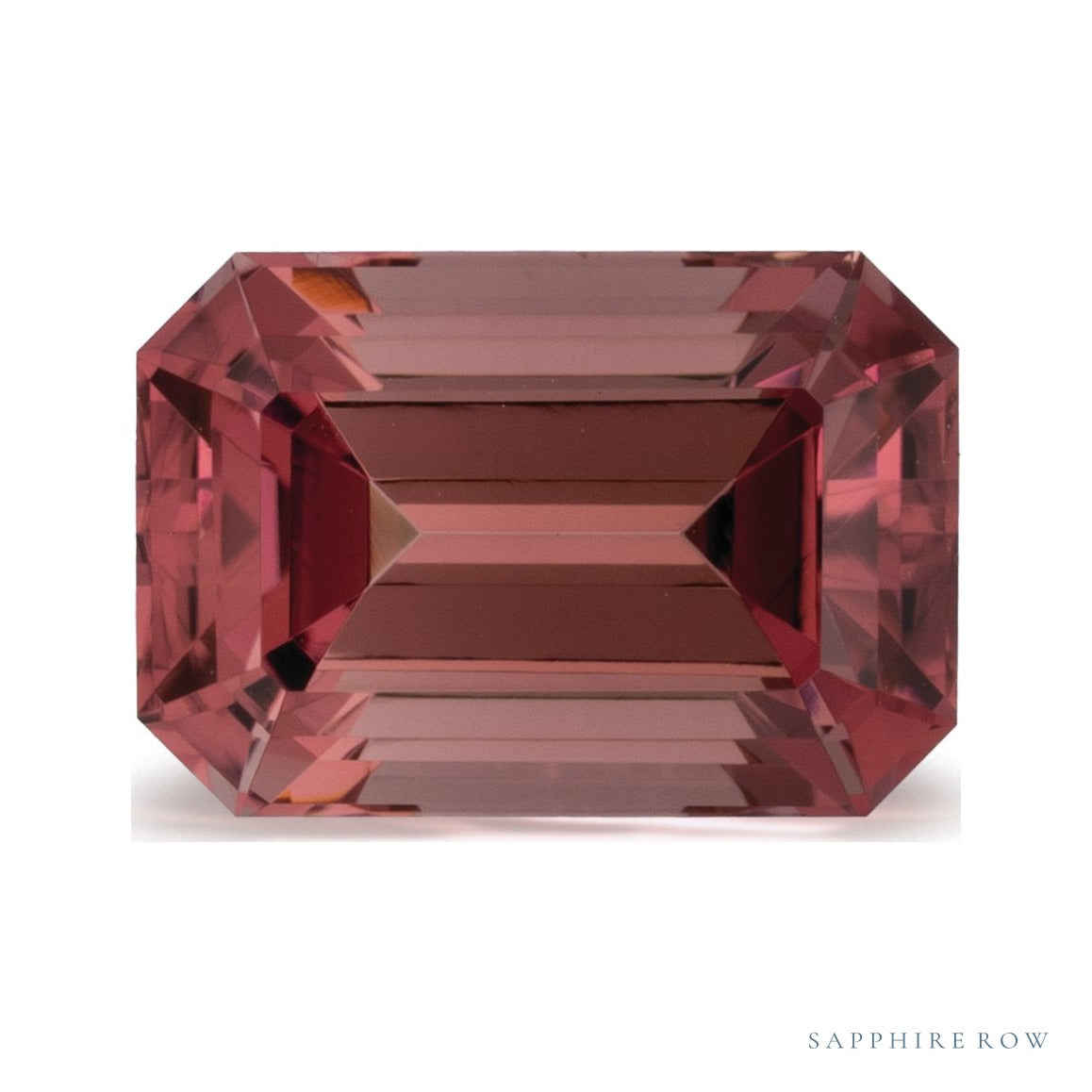 1.75 ct natural pink tourmaline from Congo, emerald cut | Sapphire Row · cut4 · cut5