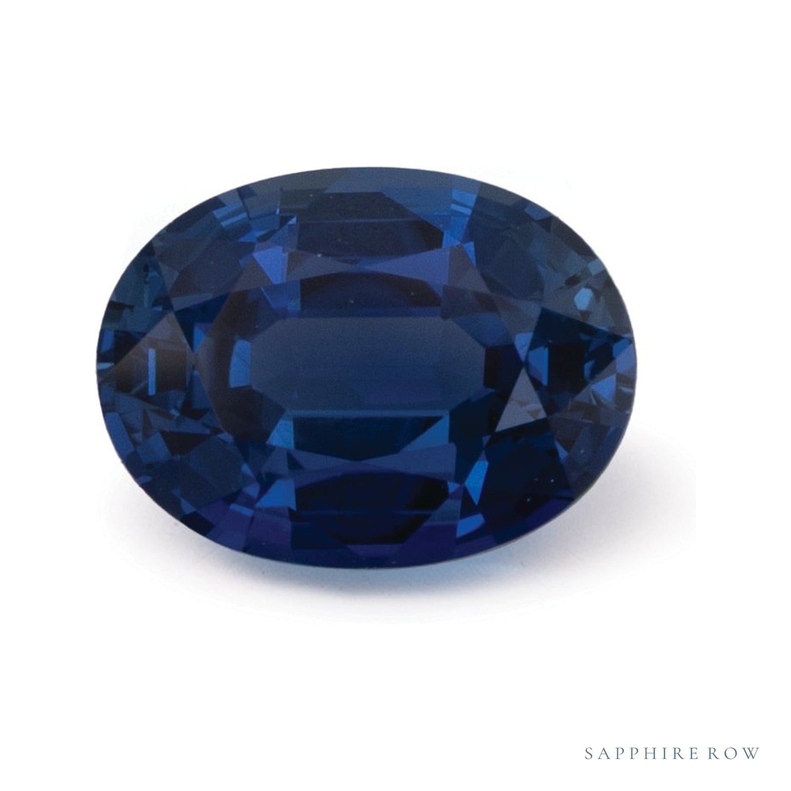 1.74 ct natural blue sapphire from Sri Lanka, oval cut | Sapphire Row · cut4