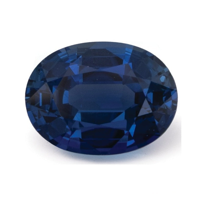 1.74 ct natural blue sapphire from Sri Lanka, oval cut | Sapphire Row · cut7