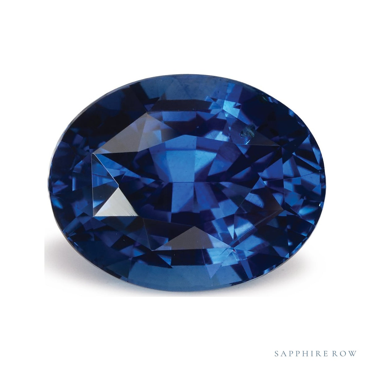 1.74 ct natural blue sapphire from Sri Lanka, oval cut | Sapphire Row · cut7