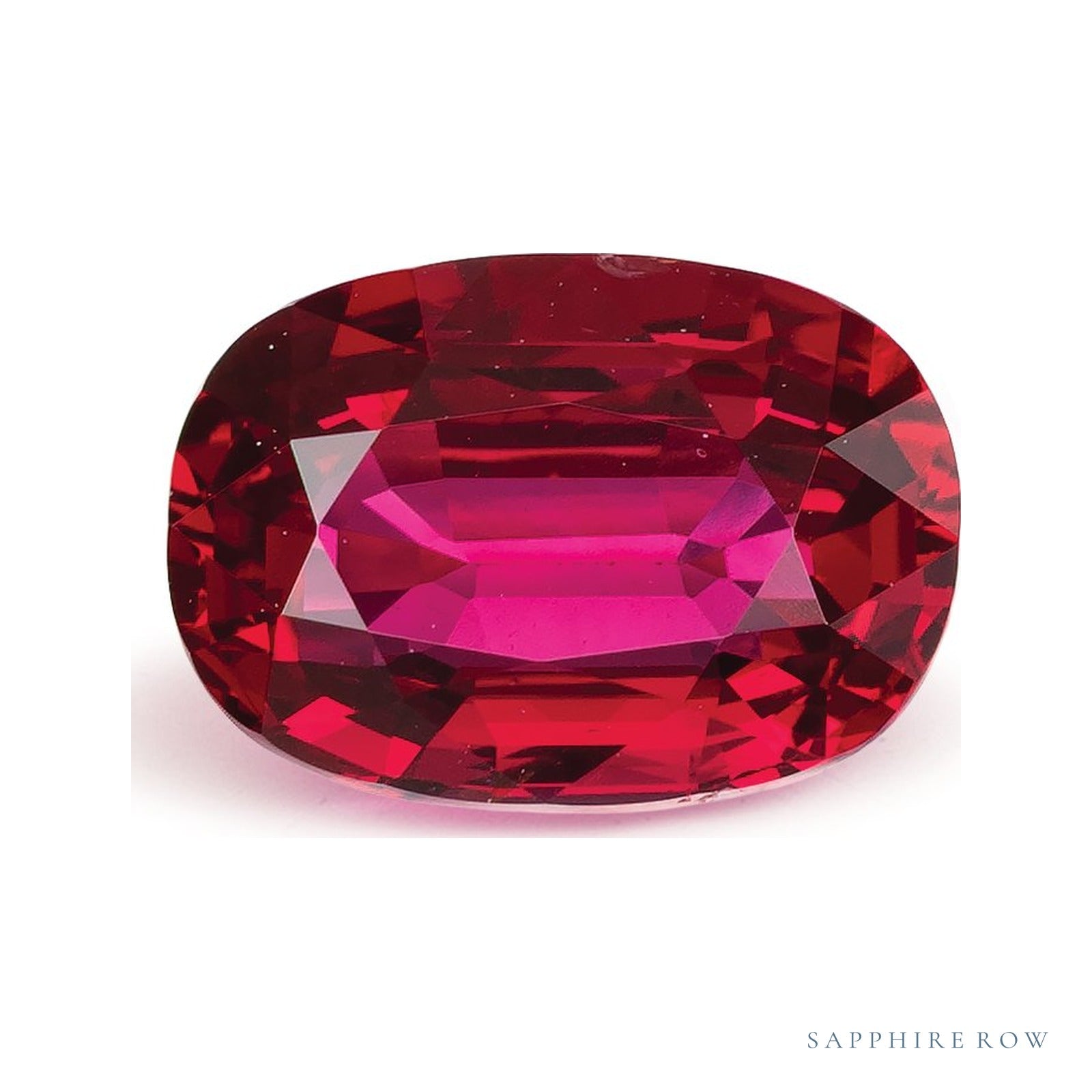 1.74 ct natural red ruby from Mozambique, antique cushion cut | Sapphire Row · cut4
